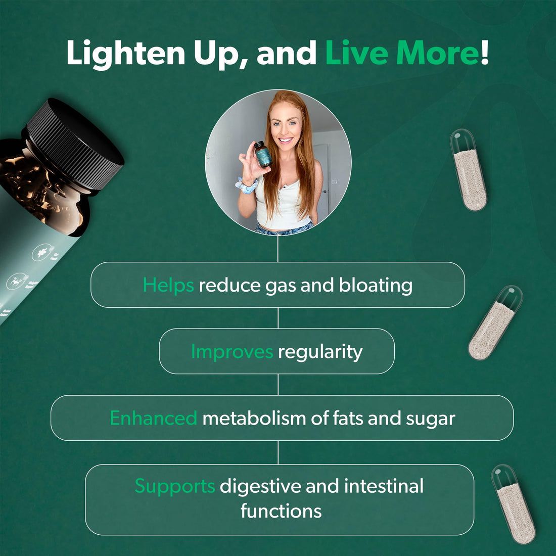 BIOMA Probiotics for Digestive Health, 3 in 1 Gut Health Probiotics and Prebiotics/Postbiotics BIOMA uk supplements