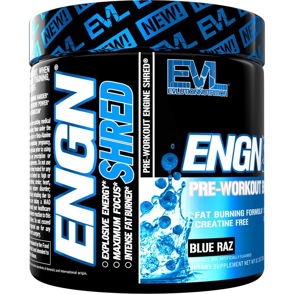 EVL Ultimate Pre Workout Powder - Thermogenic Fat Burn Support Preworkout Powder Evlution uk supplements