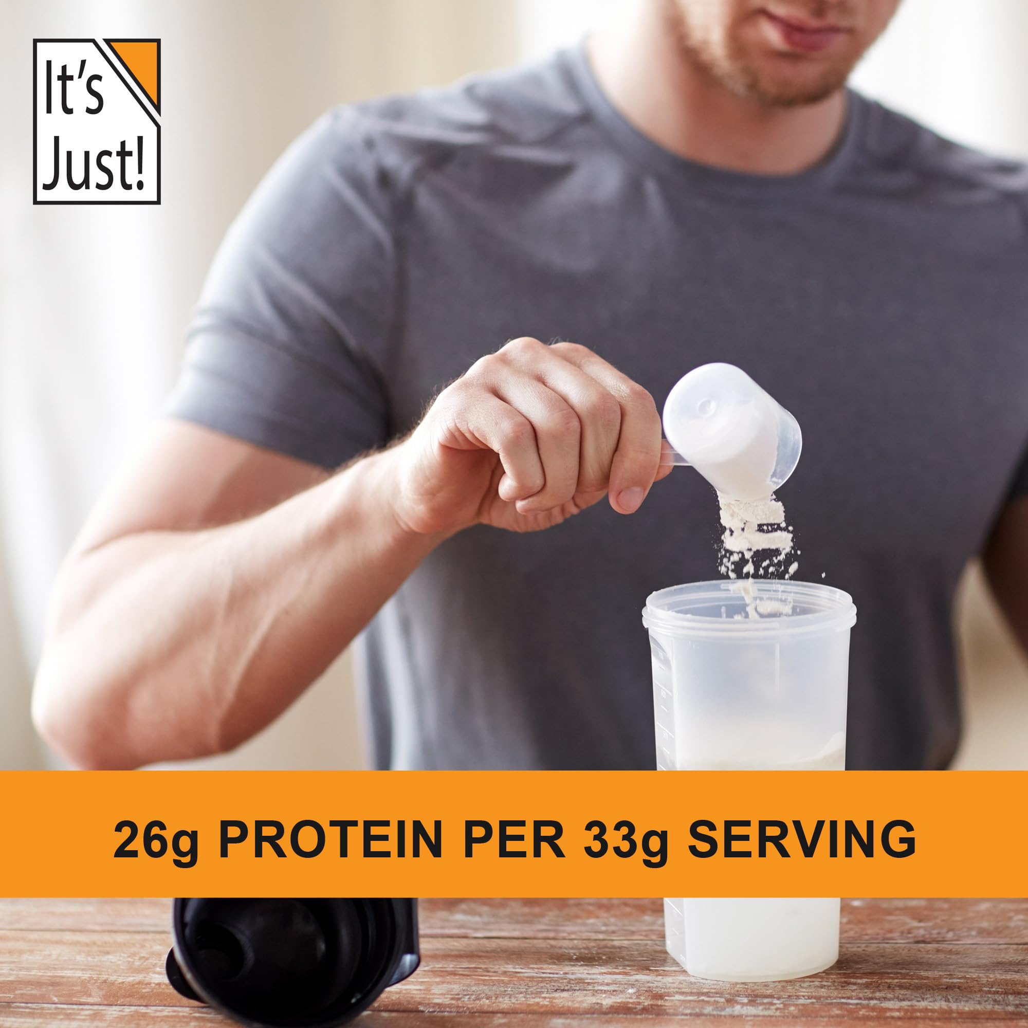 It's Just! - 100% Whey Protein Concentrate, Made in USA, Premium WPC-80, No Added It's Just! uk supplements