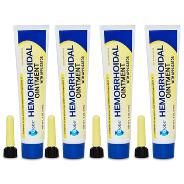 Globe Hemorrhoidal Ointment, Phenylephrine HCl, Petrolatum, Mineral Oil, Relief from Burning, Itching and Discomfort of Hemorrhoids, 2 Ounces (4 Pack) Globe uk supplements