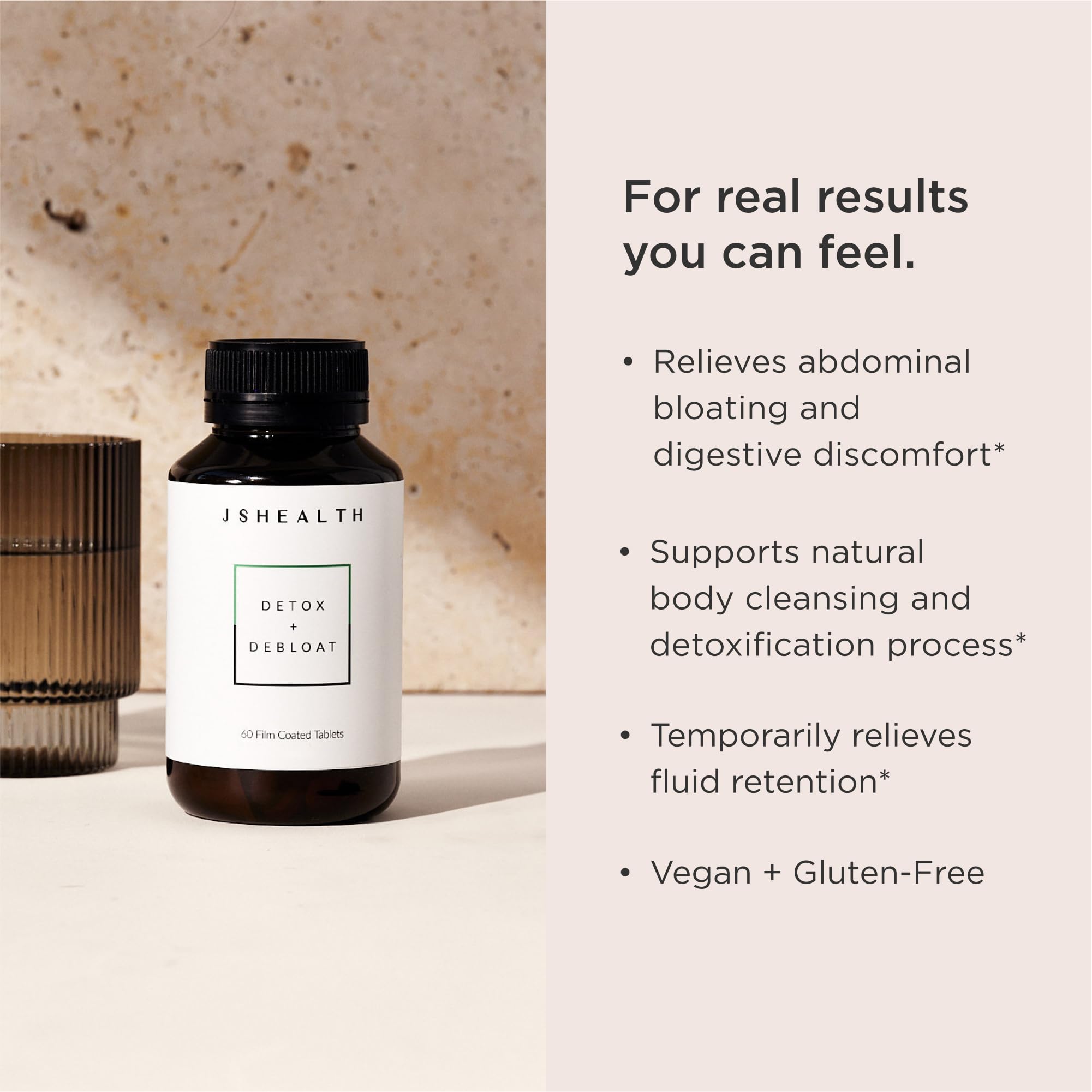 JSHealth Vitamins Detox and Debloat Liver Health Formula | Liver Detox Pills | Debloating JSHealth uk supplements