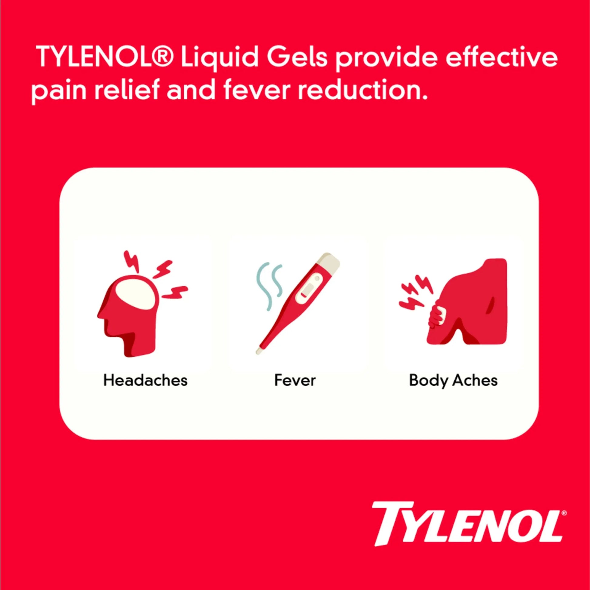 Tylenol Extra Strength Liquid Gels, Fast, Strong Pain Relief, Fever Reducer for Adults with 500 mg Acetaminophen, Fast-Acting Liquid Gel Capsules for Headaches & Minor Pain Relief, 75 Count Tylenol uk supplements