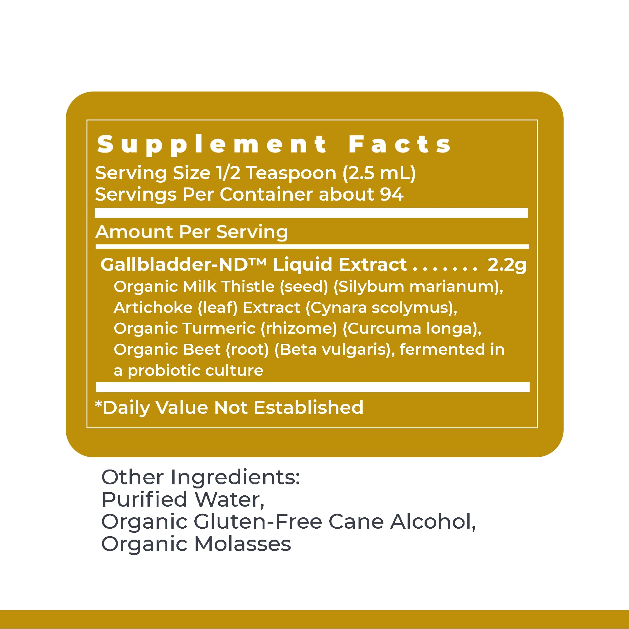 Premier Research Labs Fermented Gallbladder-ND - Gallbladder Cleanse, Milk Thistle and Artichoke Extract, Milk Thistle Liquid Drops, Tincture Supplement with Antioxidants, Turmeric - 8 Fl Oz Bottle Premier Research Labs uk supplements