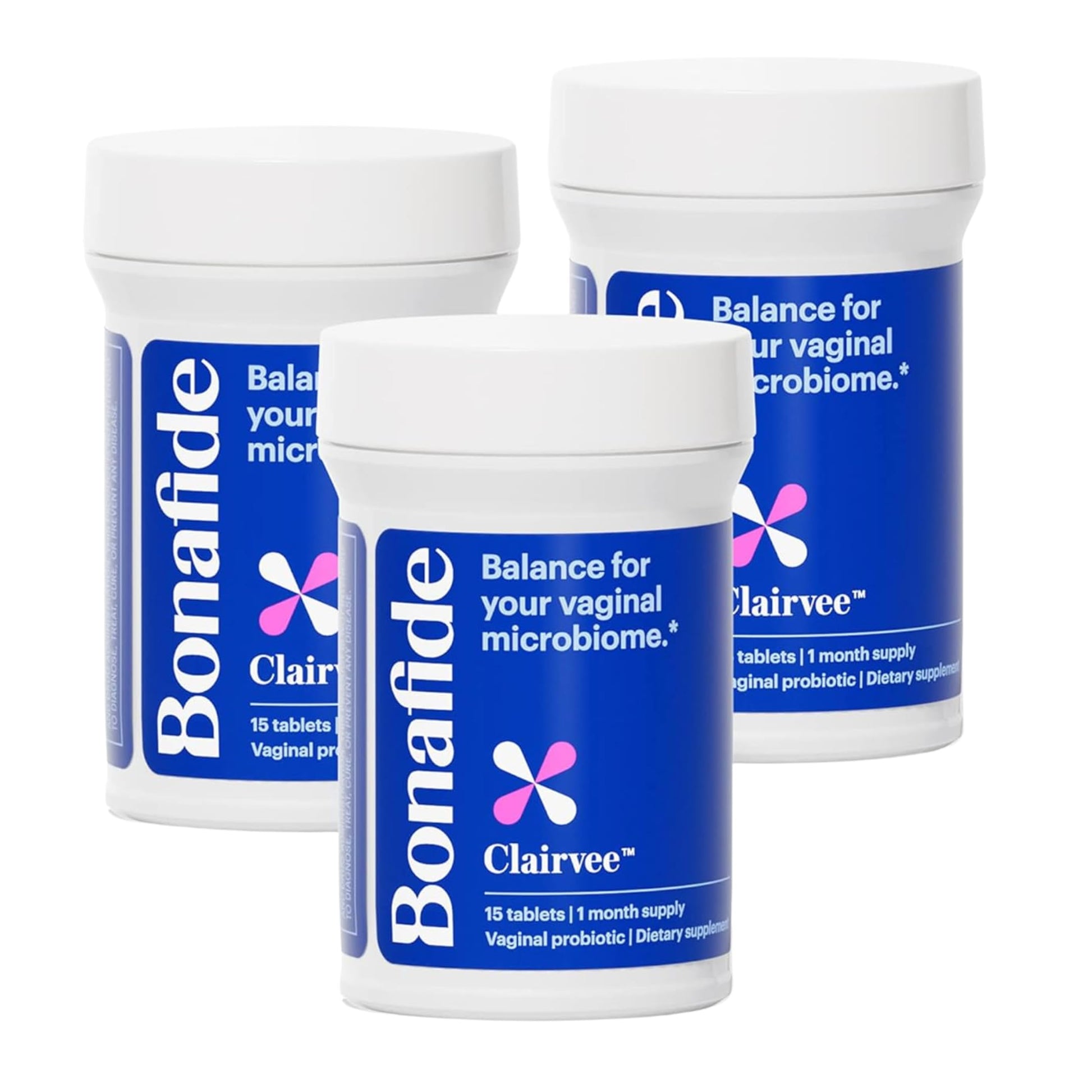Bonafide Clairvee Vaginal Probiotic – Hormone-Free, Drug-Free Relief from Odor, Vaginal Itching and Discharge – Balances Vaginal pH Levels – 90 Day Supply (45 Capsules) Bonafide uk supplements