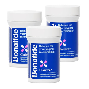 Bonafide Clairvee Vaginal Probiotic – Hormone-Free, Drug-Free Relief from Odor, Vaginal Itching and Discharge – Balances Vaginal pH Levels – 90 Day Supply (45 Capsules) Bonafide uk supplements
