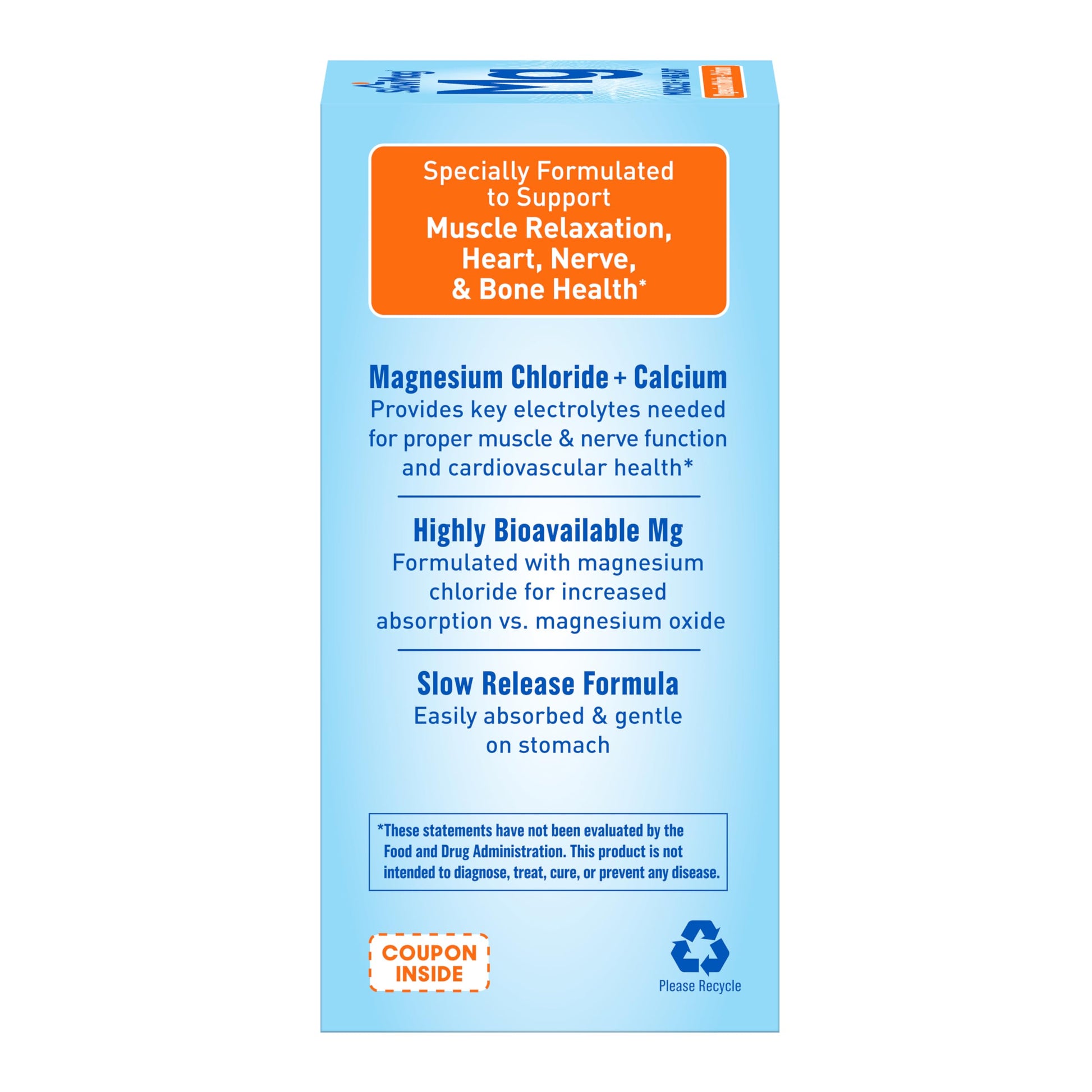 SlowMag Muscle & Heart Magnesium Chloride Supplement with Calcium, 120 Count, Supports Muscle Relaxation, Heart, Nerve & Bone Health, High Absorption Slow-Mag uk supplements