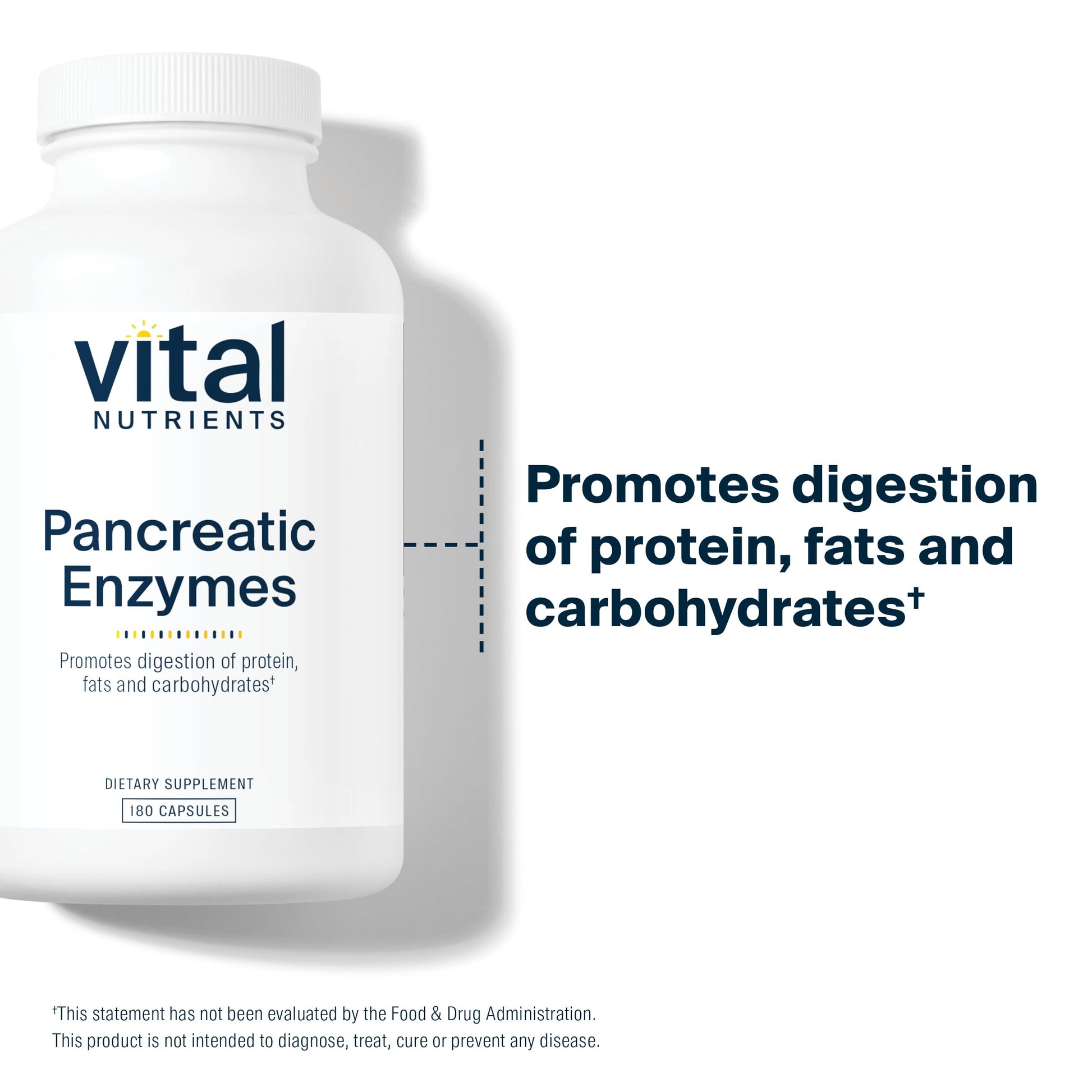 Vital Nutrients Pancreatic Enzymes 1000mg (Full Strength) | Pancreatin Digestion Supple Vital Nutrients uk supplements