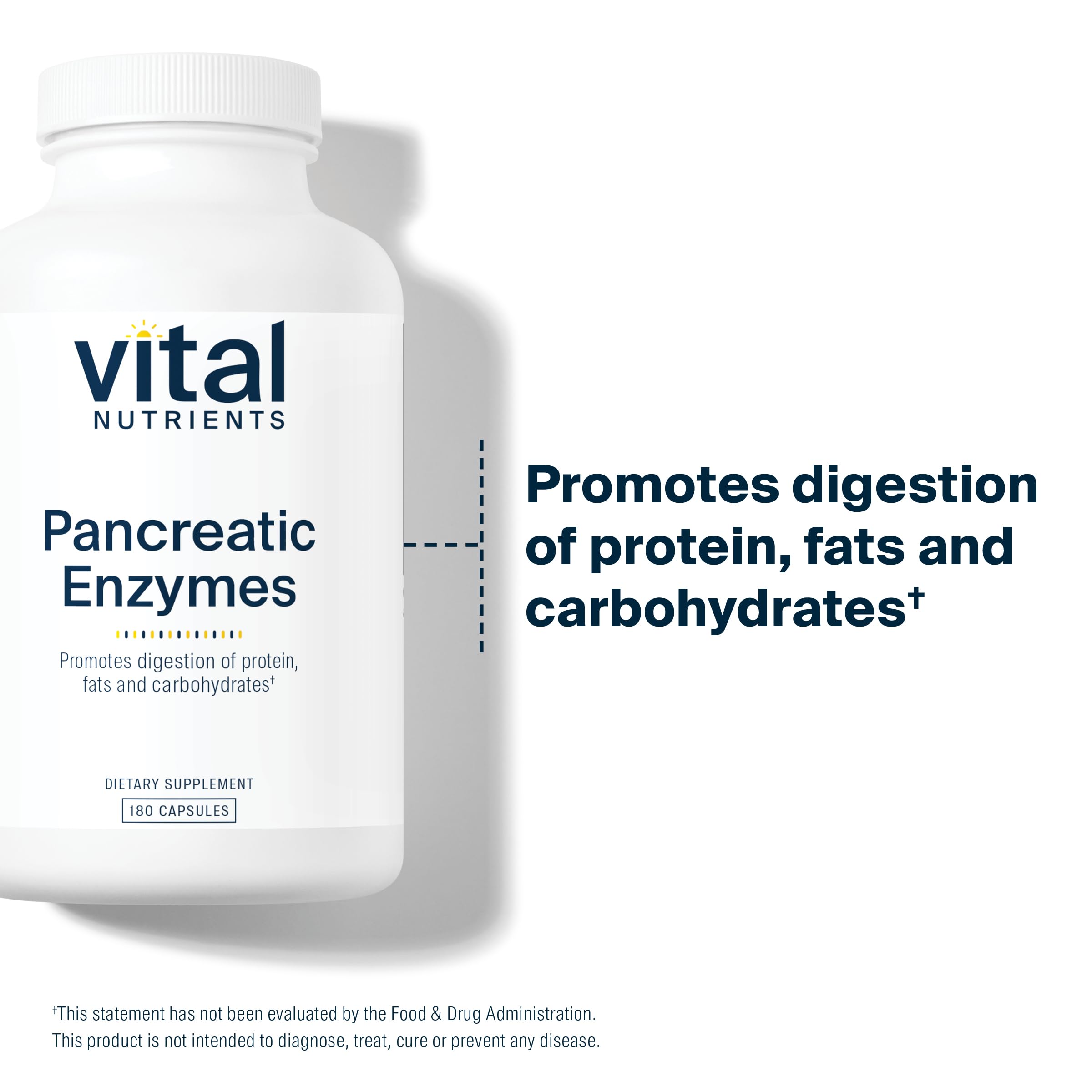Vital Nutrients Pancreatic Enzymes 1000mg (Full Strength) | Pancreatin Digestion Supple Vital Nutrients uk supplements