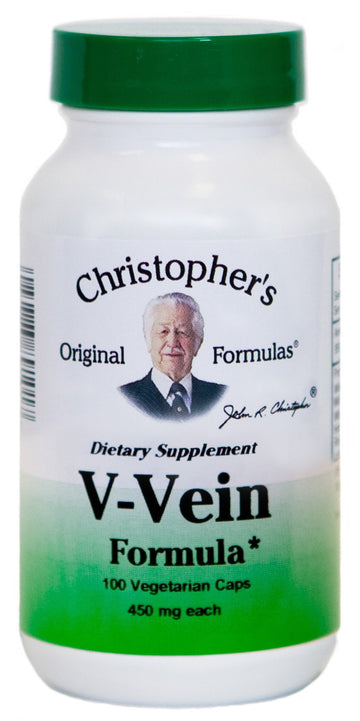 Christopher's Original Formulas V-Vein – 100 Vegetarian Capsules – Unique Herbal Blend – Developed by Master Herbalist David Christopher Christopher's Original Formulas uk supplements