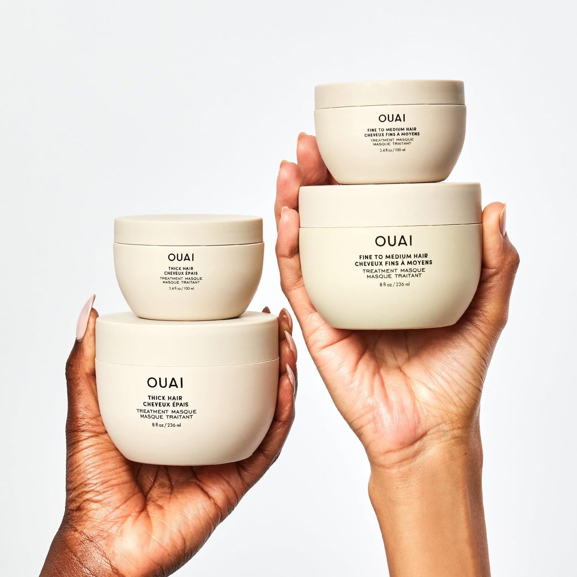 OUAI Thick Hair Mask - Treatment Masque with Almond Oil, Olive Oil, & Hydrolyzed Keratin to Restore Damaged Hair - Phthalate & Paraben Free Masque (3.4 Oz) OUAI uk supplements