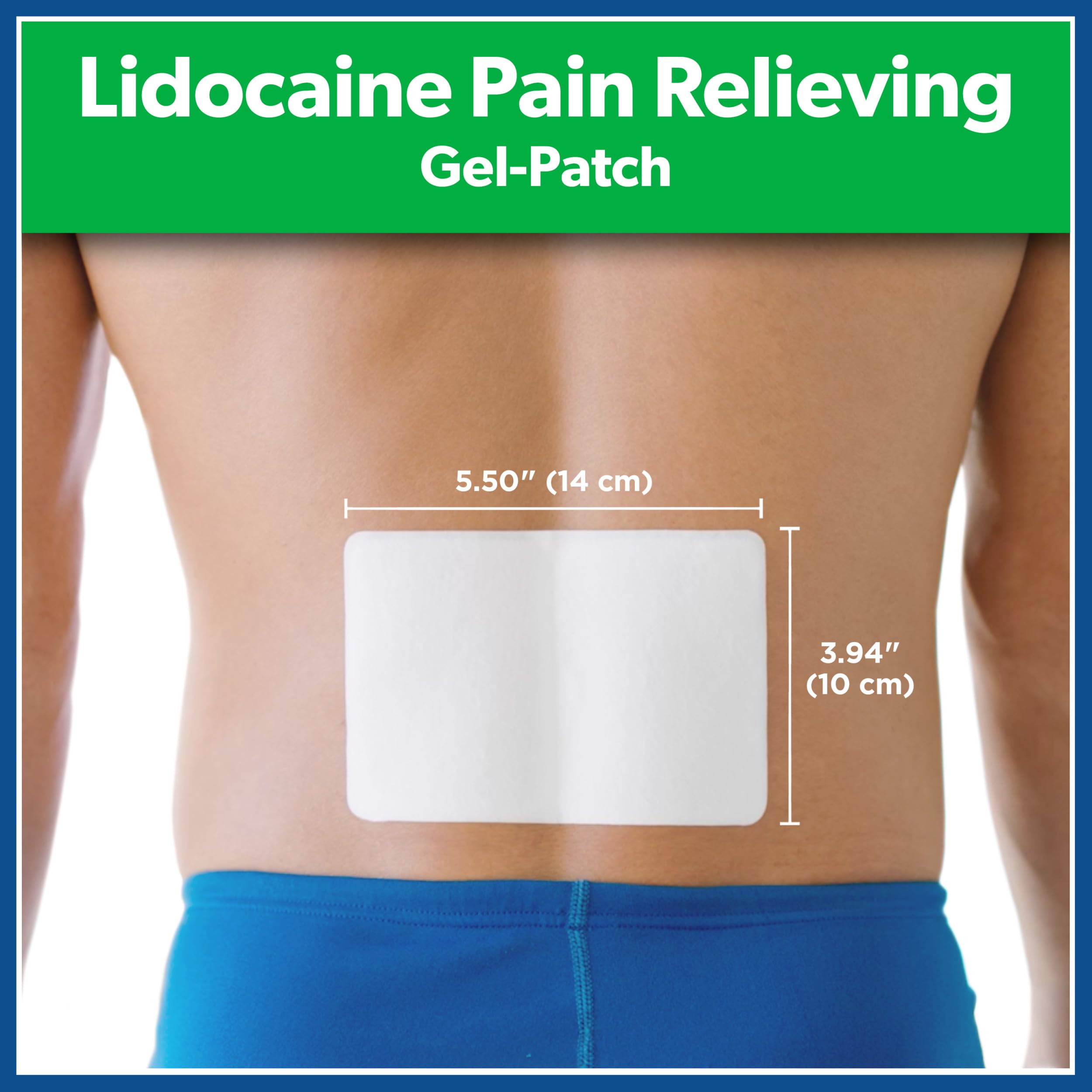 Salonpas Lidocaine 4% Pain Relieving Gel-Patch, 6 Count, for Back, Neck, Shoulder, Knee & Elbow Pain Salonpas uk supplements