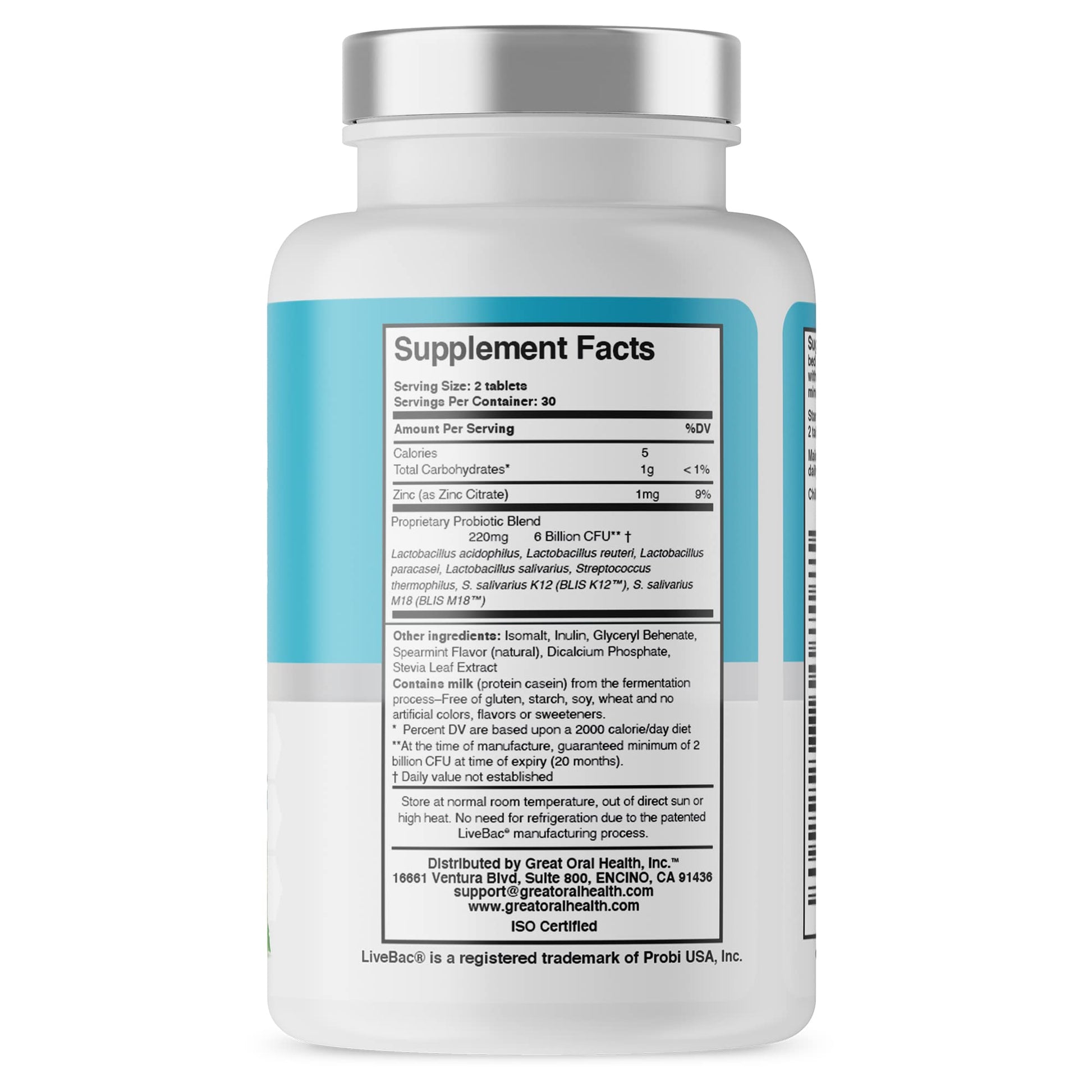 Oral Probiotics for Mouth Bad Breath Treatment for Adults: Dentist Formulated Advanced Great Oral Health uk supplements