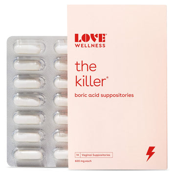Love Wellness Boric Acid Suppositories for Women, The Killer | Vaginal Supp Love Wellness uk supplements