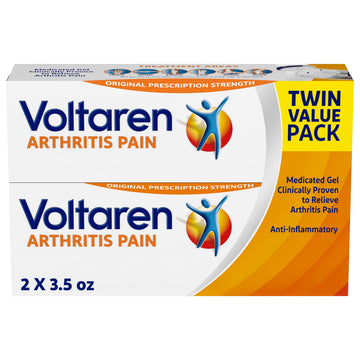 Voltaren Arthritis Pain Gel for Powerful Topical Arthritis Pain Relief with Diclofenac - NEW Easy Open Cap - 100 g x 2 Voltaren uk supplements