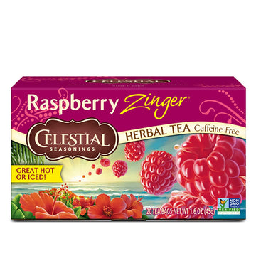 Celestial Seasonings Herbal Tea, Raspberry Zinger, 20 Count (Pack of 6) Celestial Seasonings uk supplements