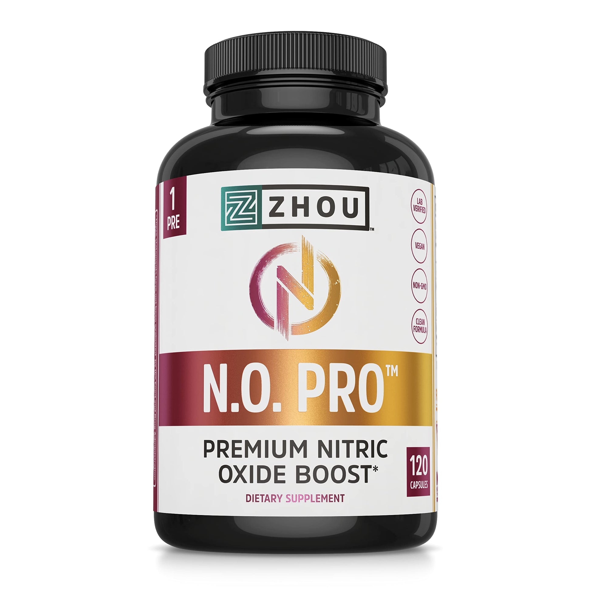 Zhou Nitric Oxide with L Arginine, Citrulline Malate, AAKG and Beet Root | Powerful N.O. Zhou Nutrition uk supplements