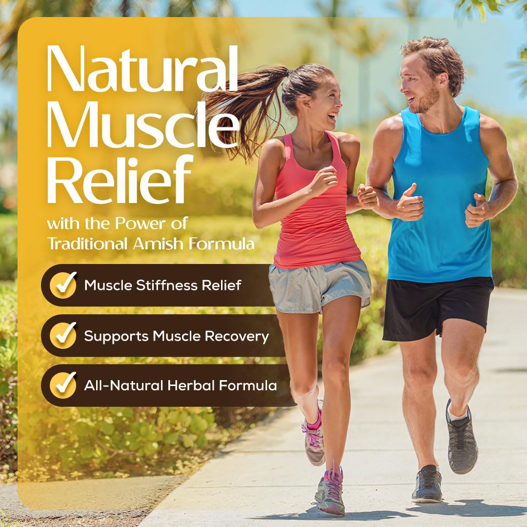 Caleb Treeze Old Amish Muscle Tonic 8 fl oz, Leg & Foot Cramps Relief, Restless Legs, Muscle Cramps & Spasm Relief - Pack of 6 Caleb Treeze uk supplements