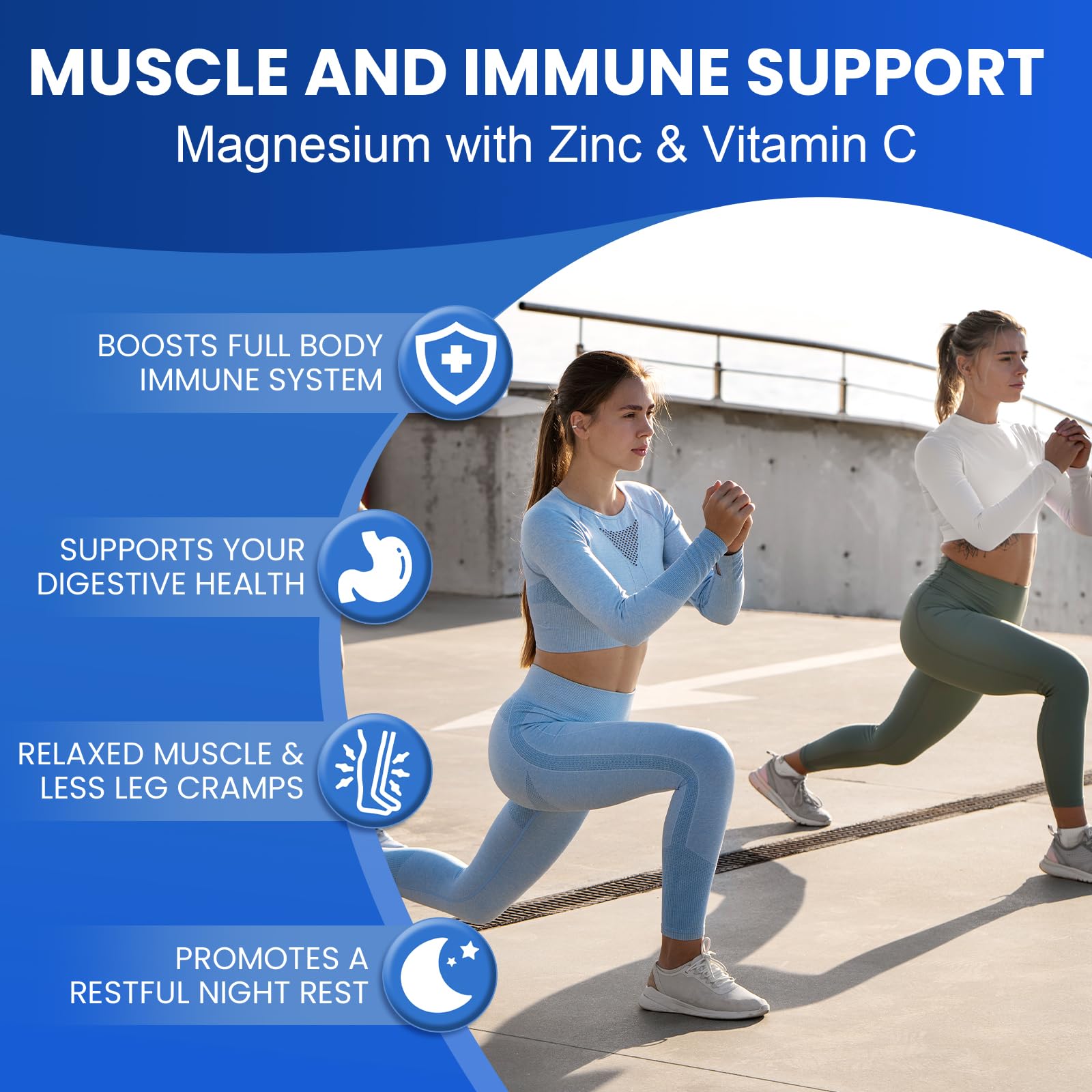 Magnesium Complex Supplement 8-in-1 Elemental 1000mg, Magnesium Glycinate, Malate & Citrate, Vegan, Non-GMO 90 Capsules MIRACLE OFFICIAL uk supplements