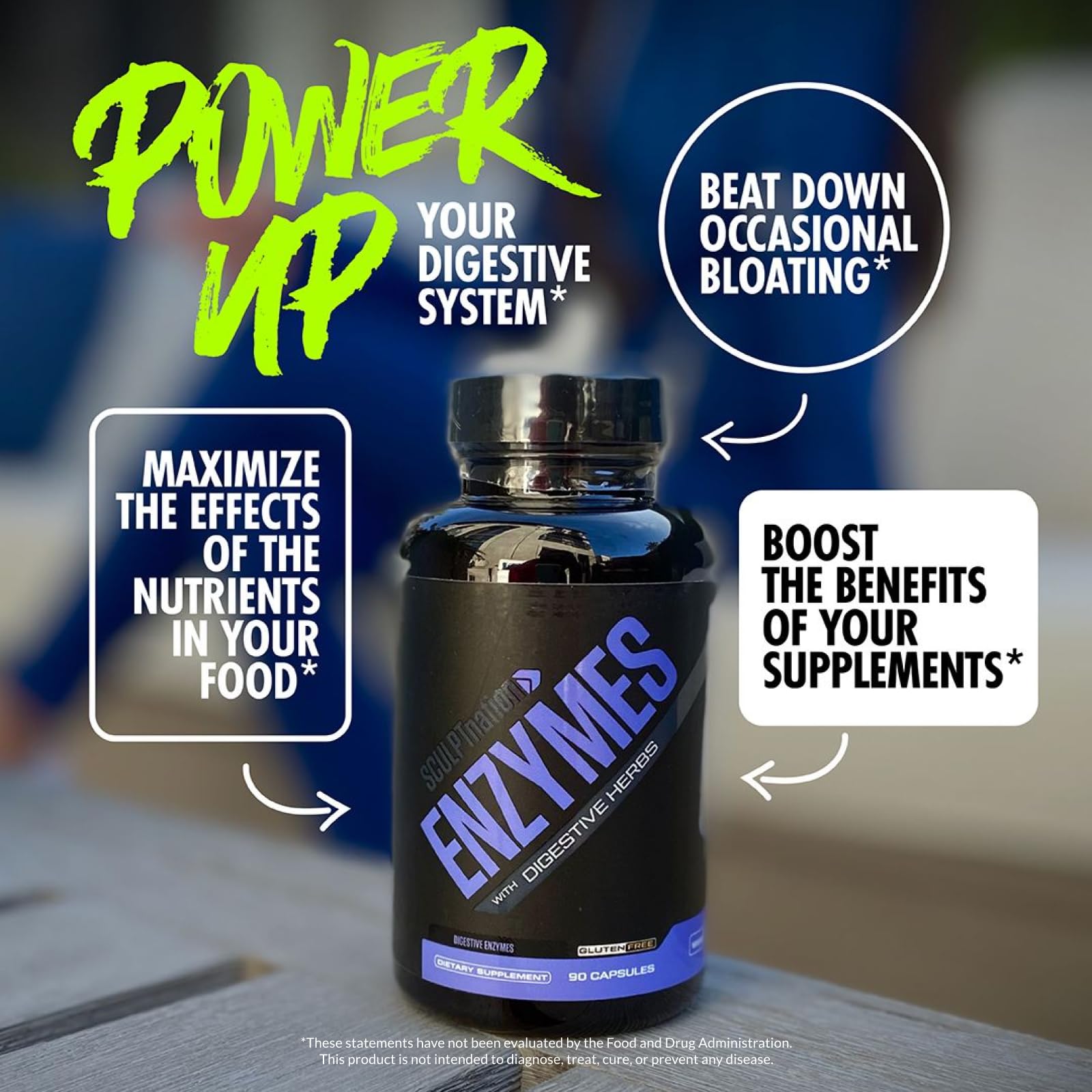 Sculpt Nation by V Shred Digestive Enzymes - Multi Enzyme for Digestion and Gut Health Sculpt Nation uk supplements