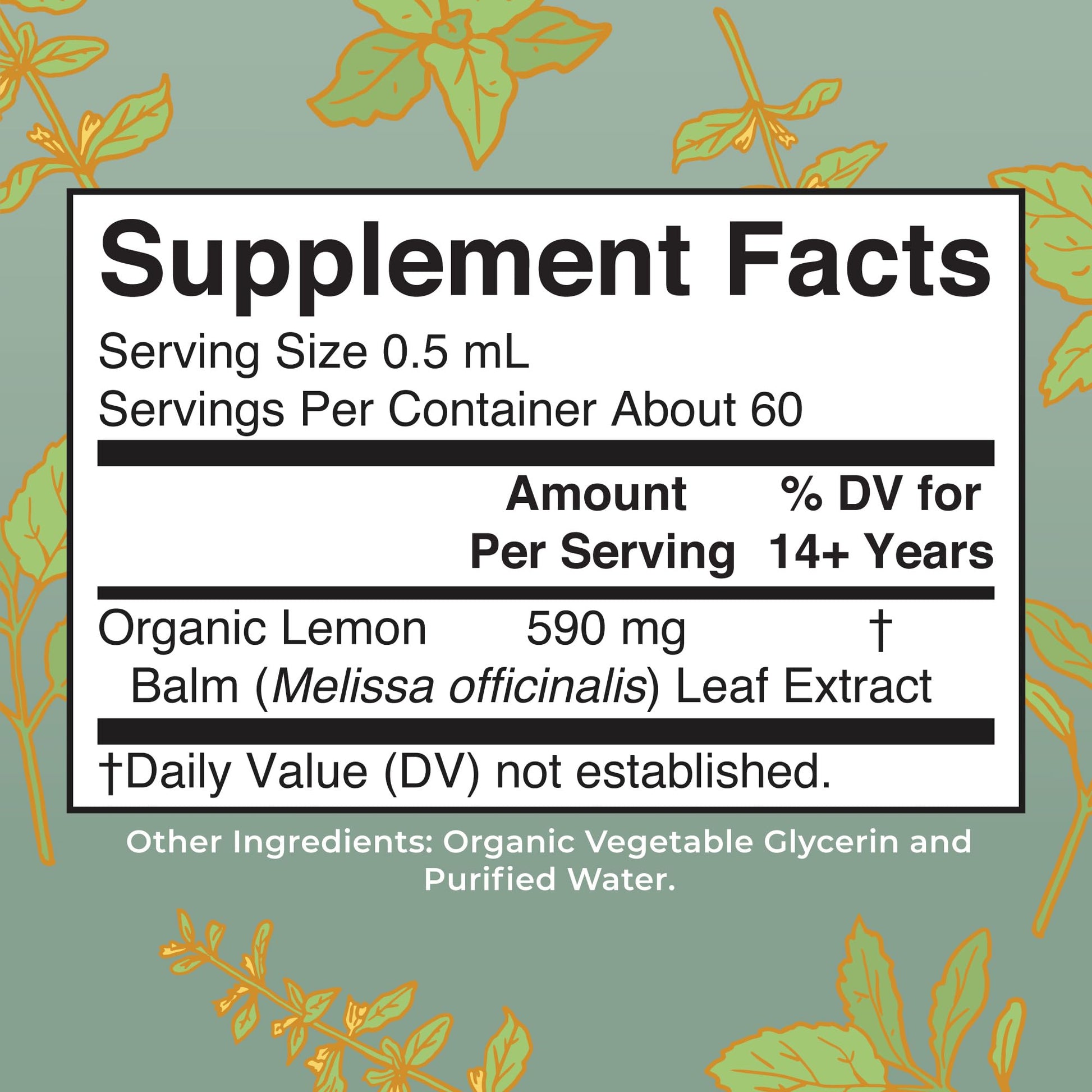 MaryRuth Organics Lemon Balm Leaf Liquid Extract | Mood Support | Relaxation | Calming | Nervine Herbal | Lemon Balm Tincture | USDA Organic | Vegan | Non-GMO | Gluten Free | 1 Fl Oz MARYRUTH'S uk supplements