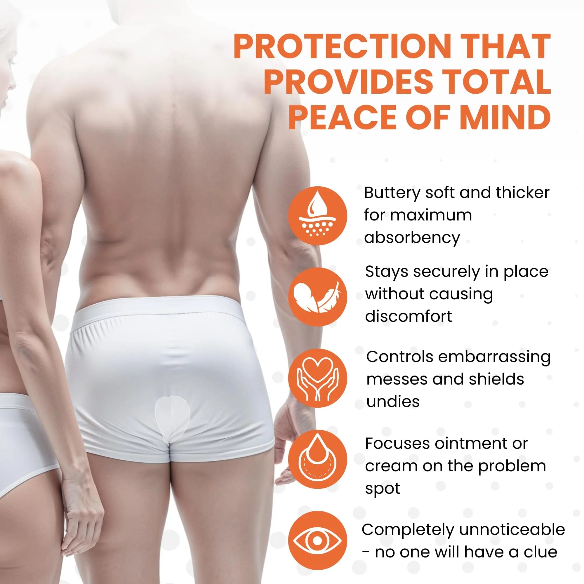 Butts Are Messy - Control The Mess. ANUPAD Premium Absorbent Pads. Confidently Handle Bowel Leakage, Bleeding Hemorrhoids, And The Mess Hemorrhoid Ointments Make. ANUPAD uk supplements