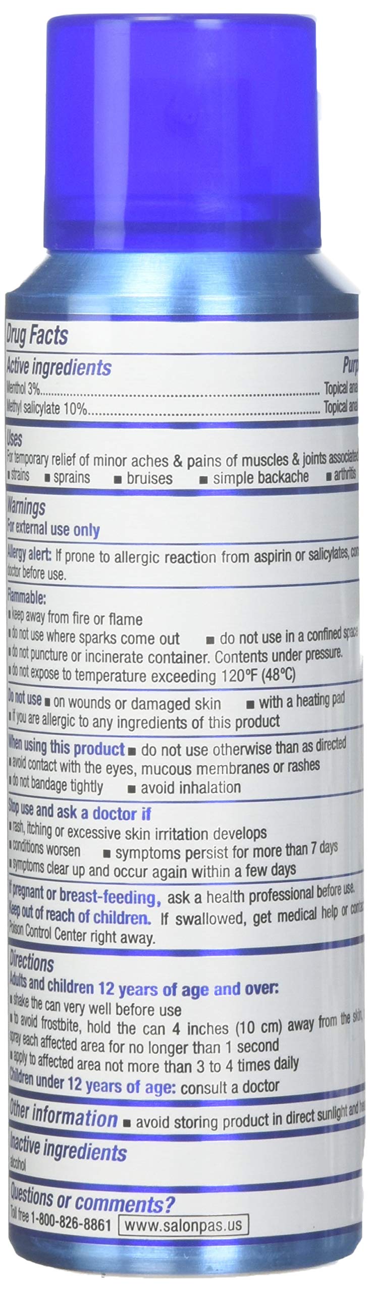 Salonpas Pain Relieving Jet Spray 4 oz (Pack of 3) Salonpas uk supplements
