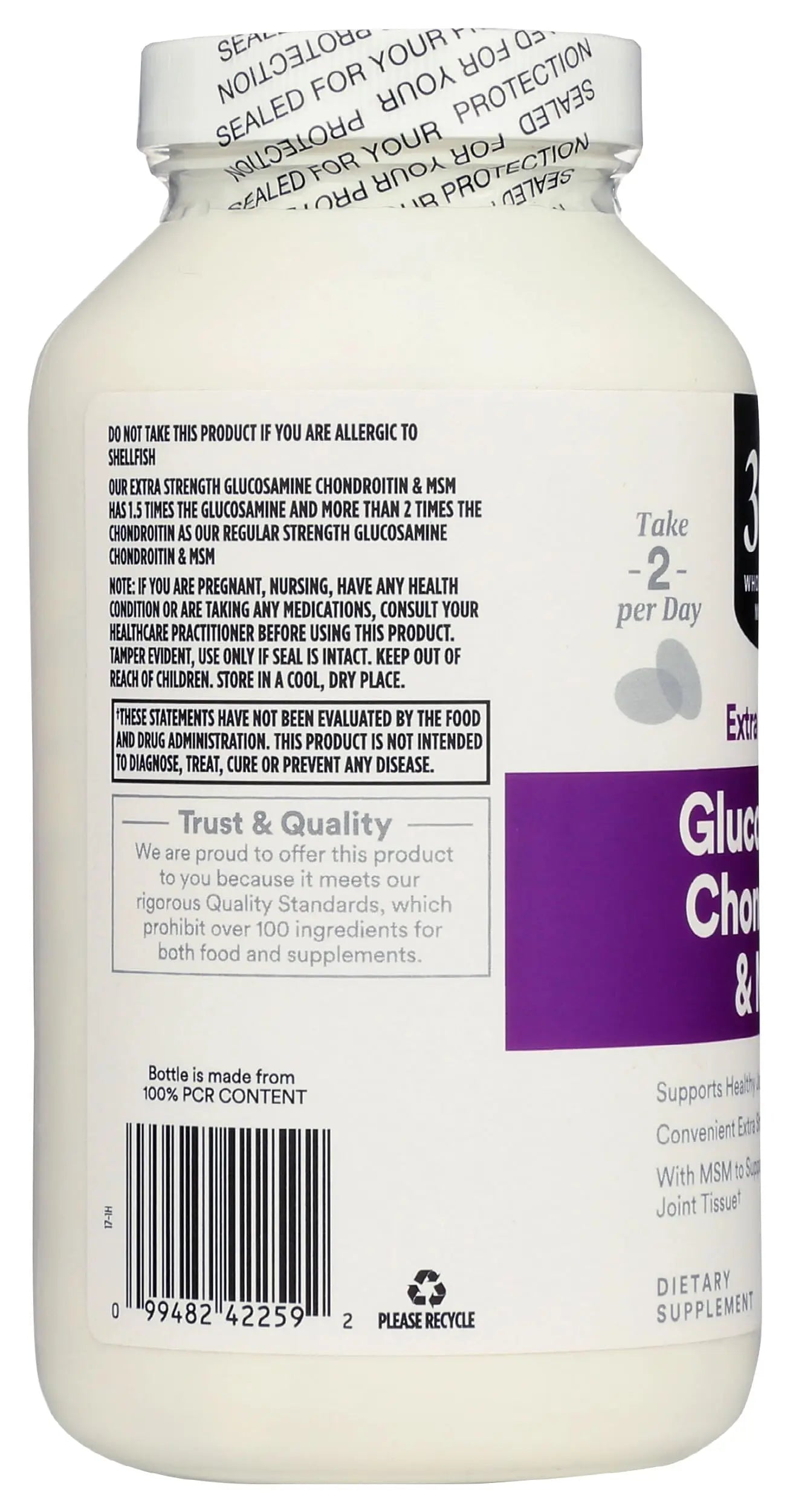 365 by Whole Foods Market, Glucosamine Chondroitin X Strength MSM, 240 Tablets 365 by Whole Foods Market uk supplements