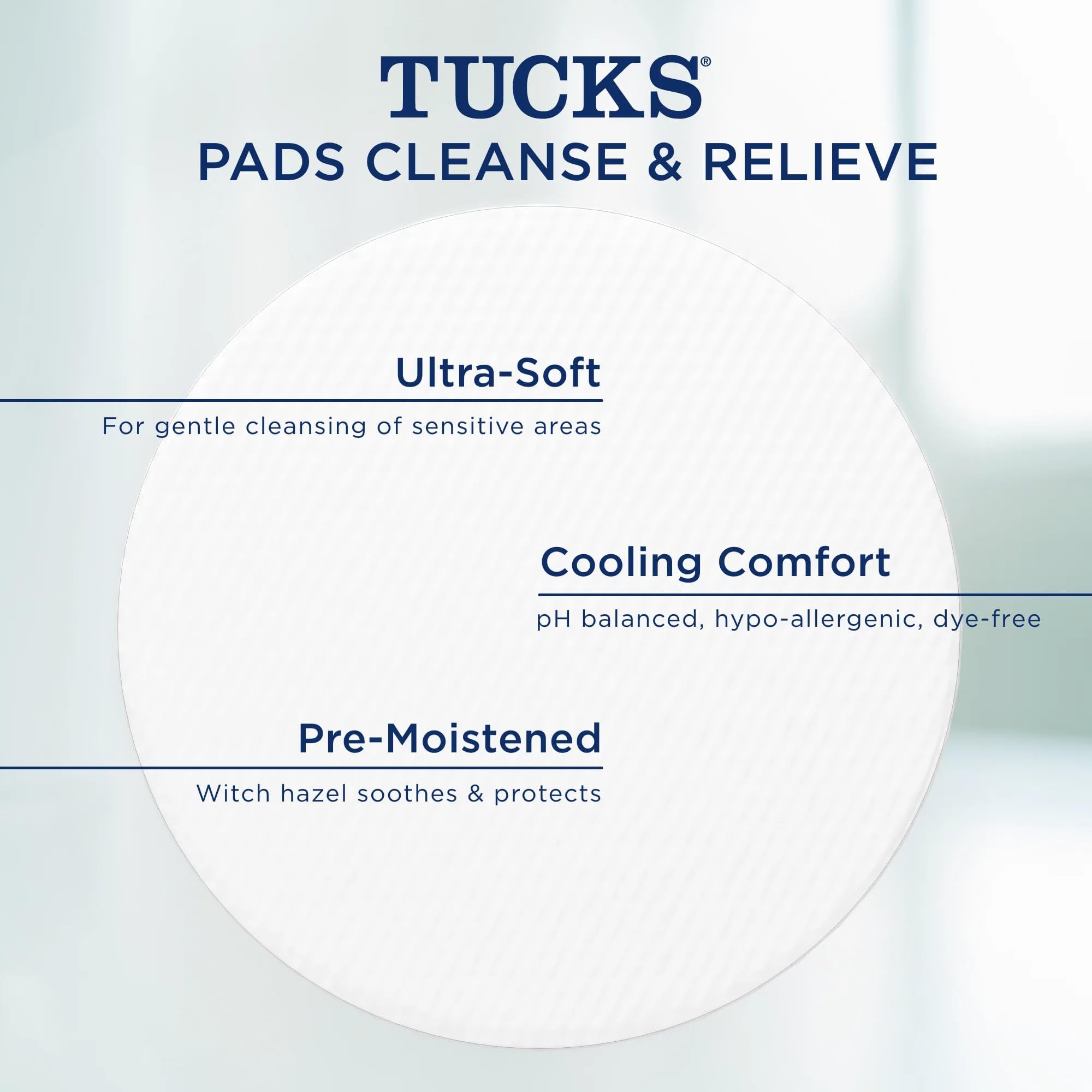 TUCKS Medicated Cooling Pads, 200 Count - Witch Hazel Pads for Sensitive Areas, Cleanse and Protect from Irritation TUCKS uk supplements