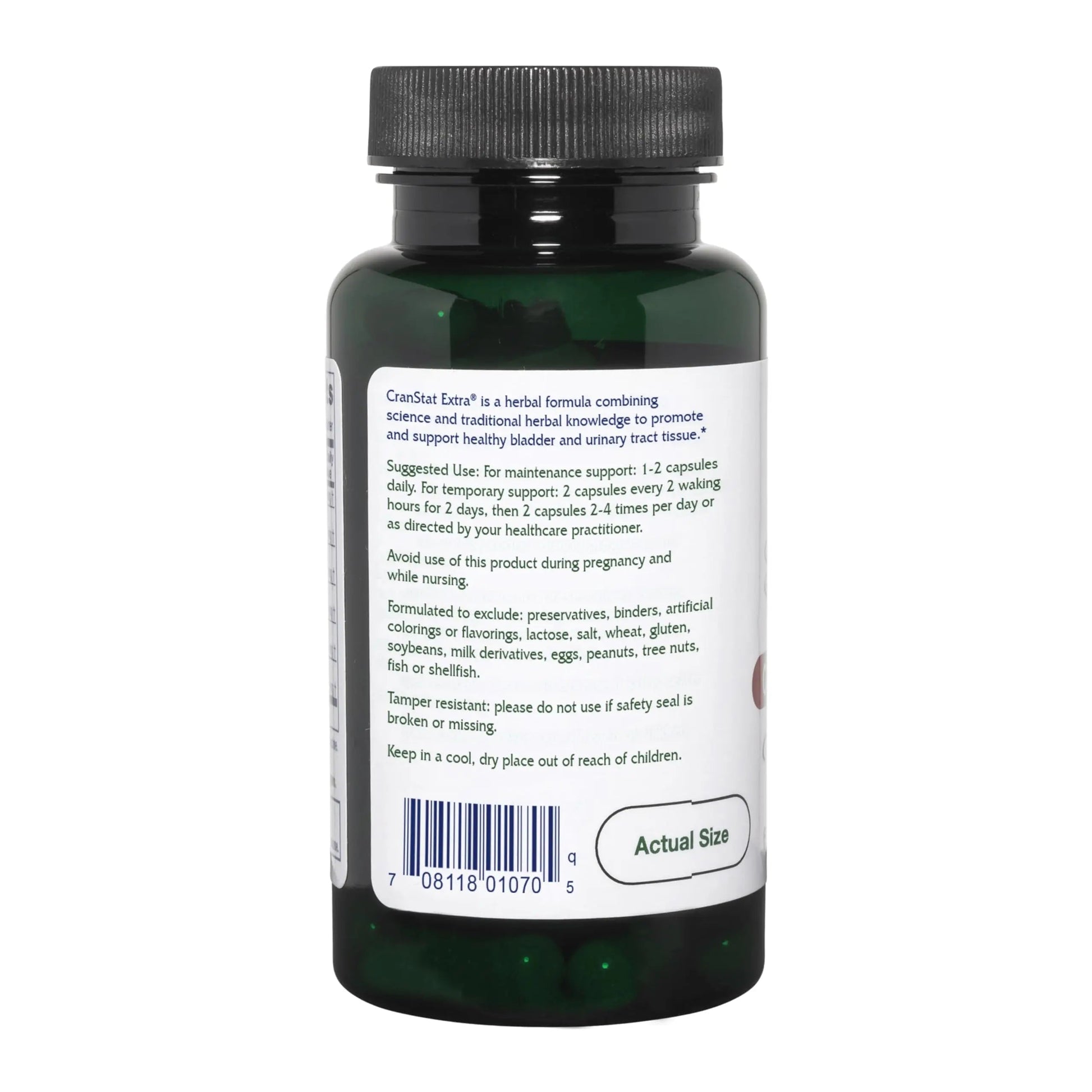 Vitanica Cranstat Extra, Urinary Tract Support, Vegan, 60 Capsules Vitanica uk supplements
