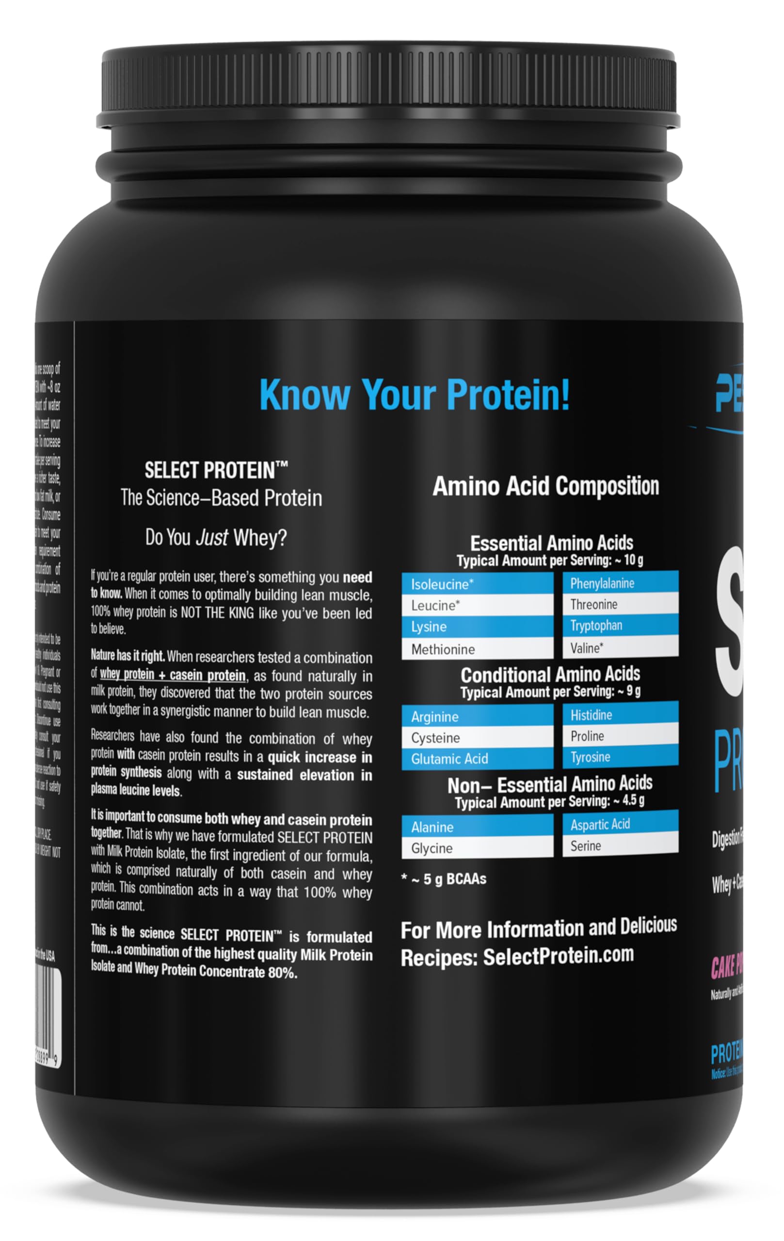 PEScience Select Low Carb Protein Powder, Cake Pop, 27 Serving, Keto Friendly PEScience uk supplements