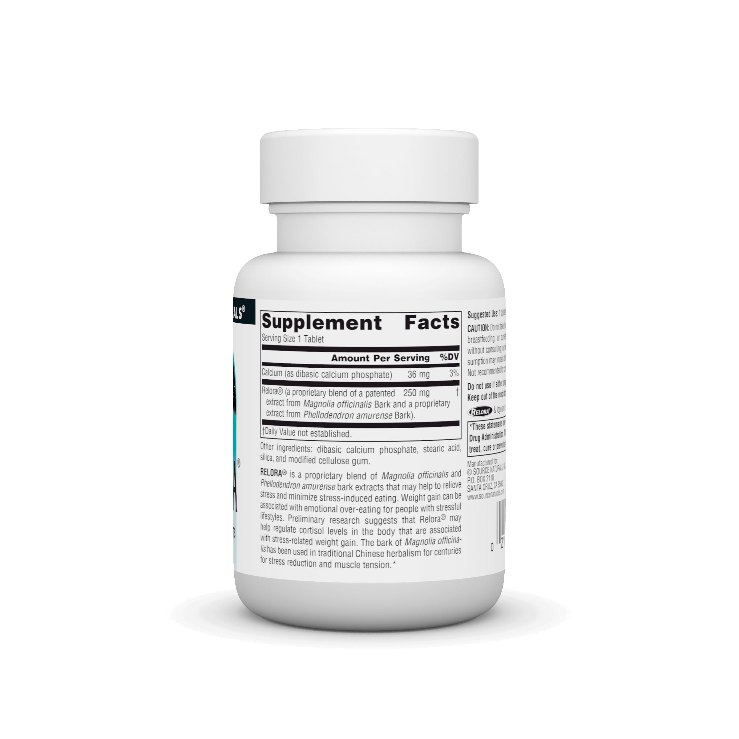 Source Naturals Relora, Promotes Healthy Eating Behavior and Muscle Relaxation Support*, 250 mg - 90 Tablets Source Naturals uk supplements