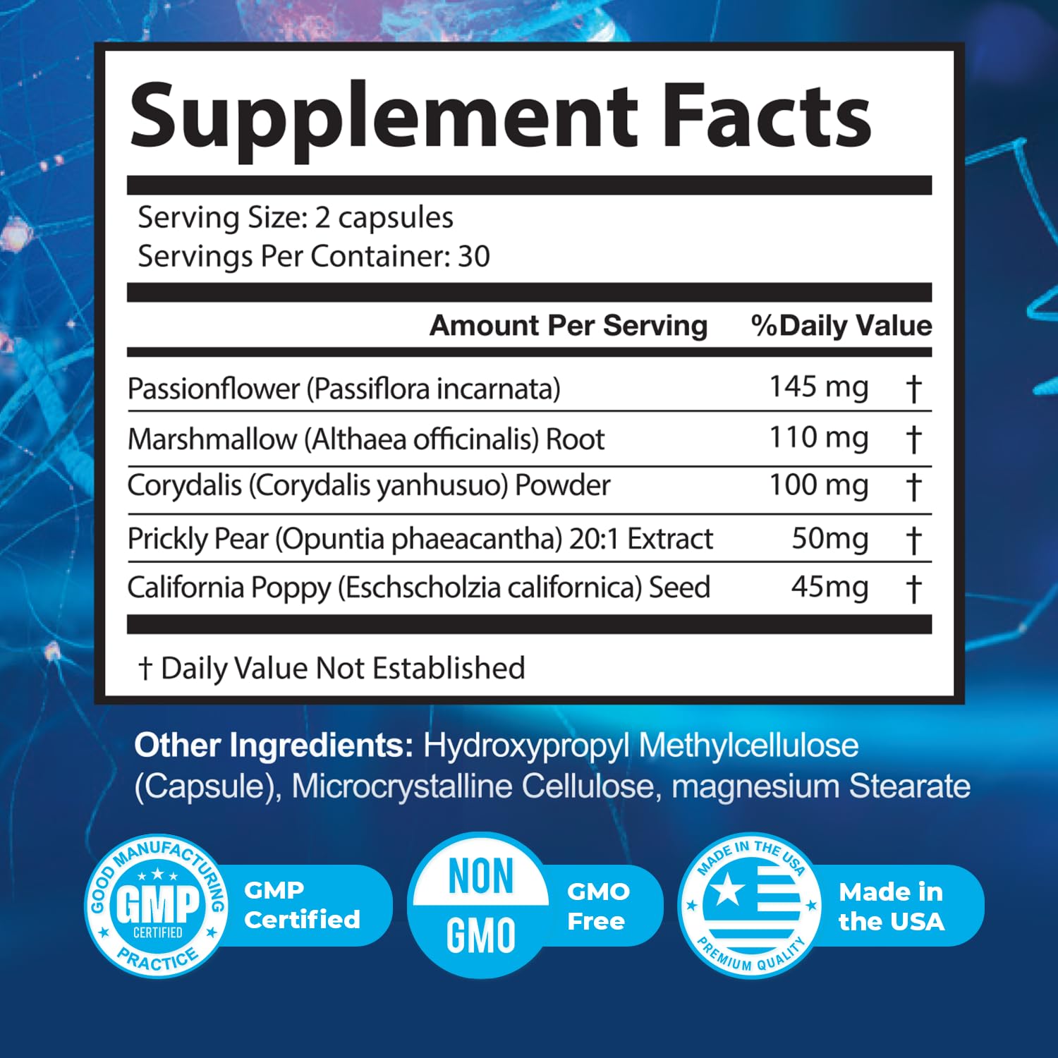 NerveAlive – Natural Daily Wellness Supplement w/ Passionflower, Marshmallow Root & Prickly Pear Extract – 100% Natural Ingredients, Non-GMO, GMP Certified, Made in USA – 60 Capsules, 3 Month Supply Nature’s NutriWave uk supplements