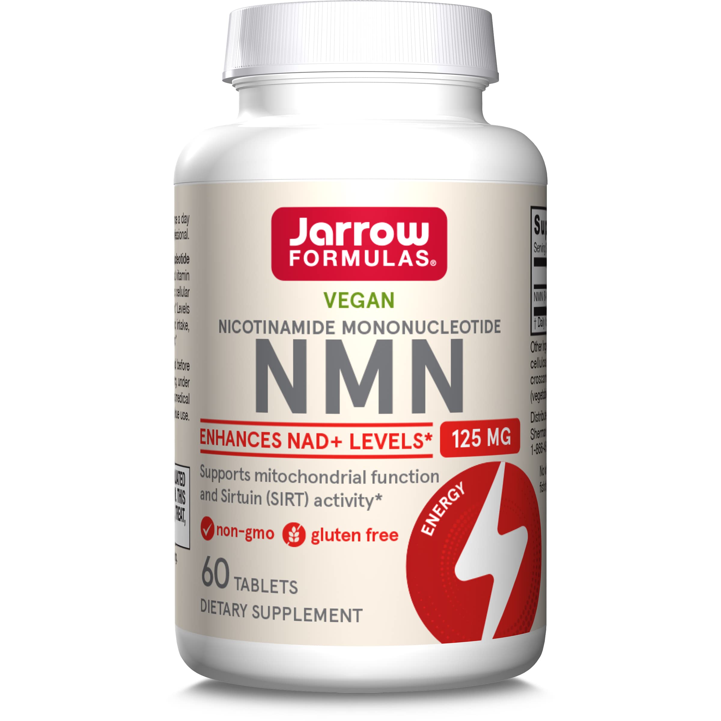 Jarrow Formulas Nicotinamide Mononucleotide (NMN) - 60 Tablets - Supports Energy Production - Dietary Supplement - Vegan, Gluten Free, Non-GMO - 60 Servings (Packaging May Vary) Jarrow Formulas uk supplements