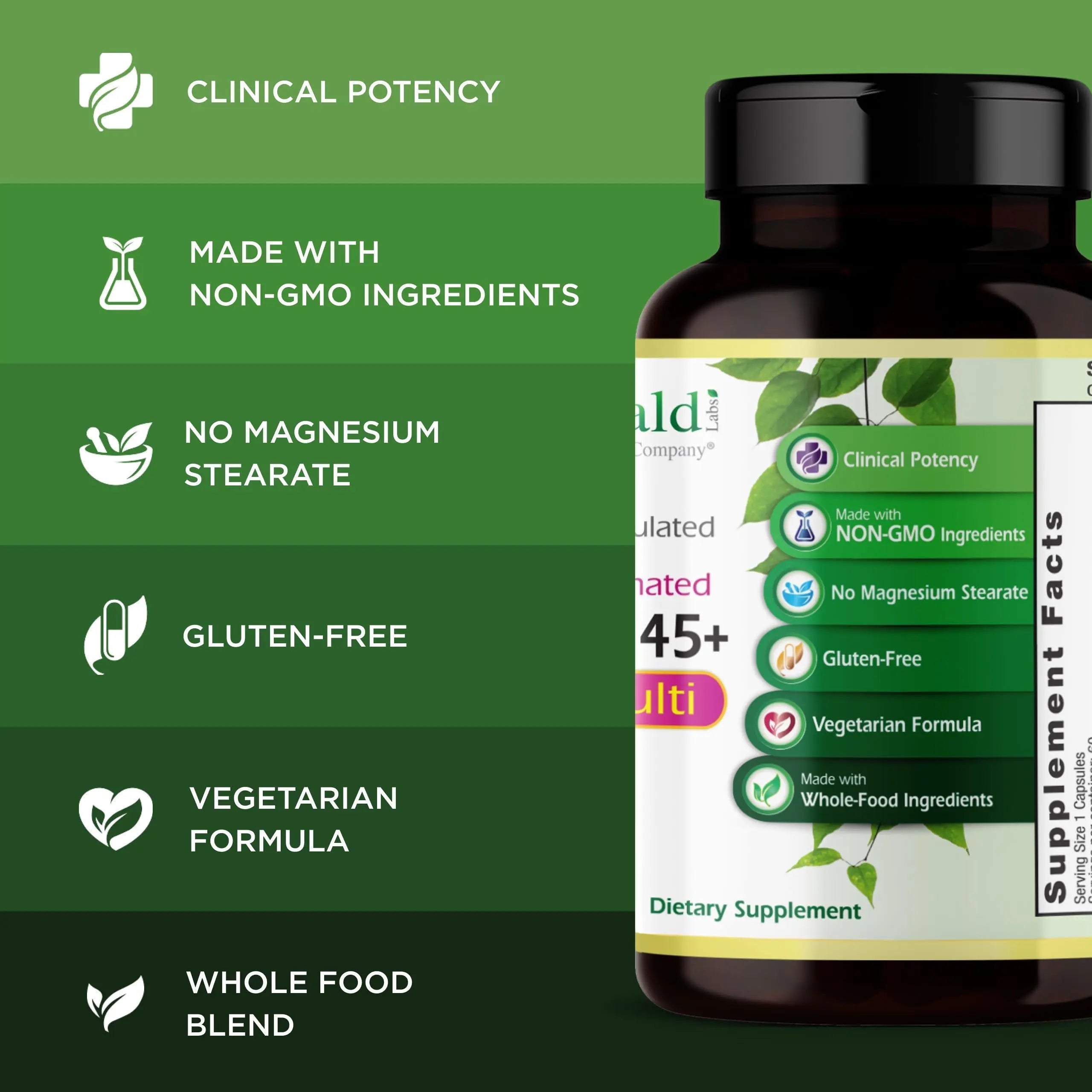 EMERALD LABS Women's 45+ 1-Daily Multi - Complete Multivitamin for Comprehensive Support, Bone & Heart Health* EMERALD LABS uk supplements