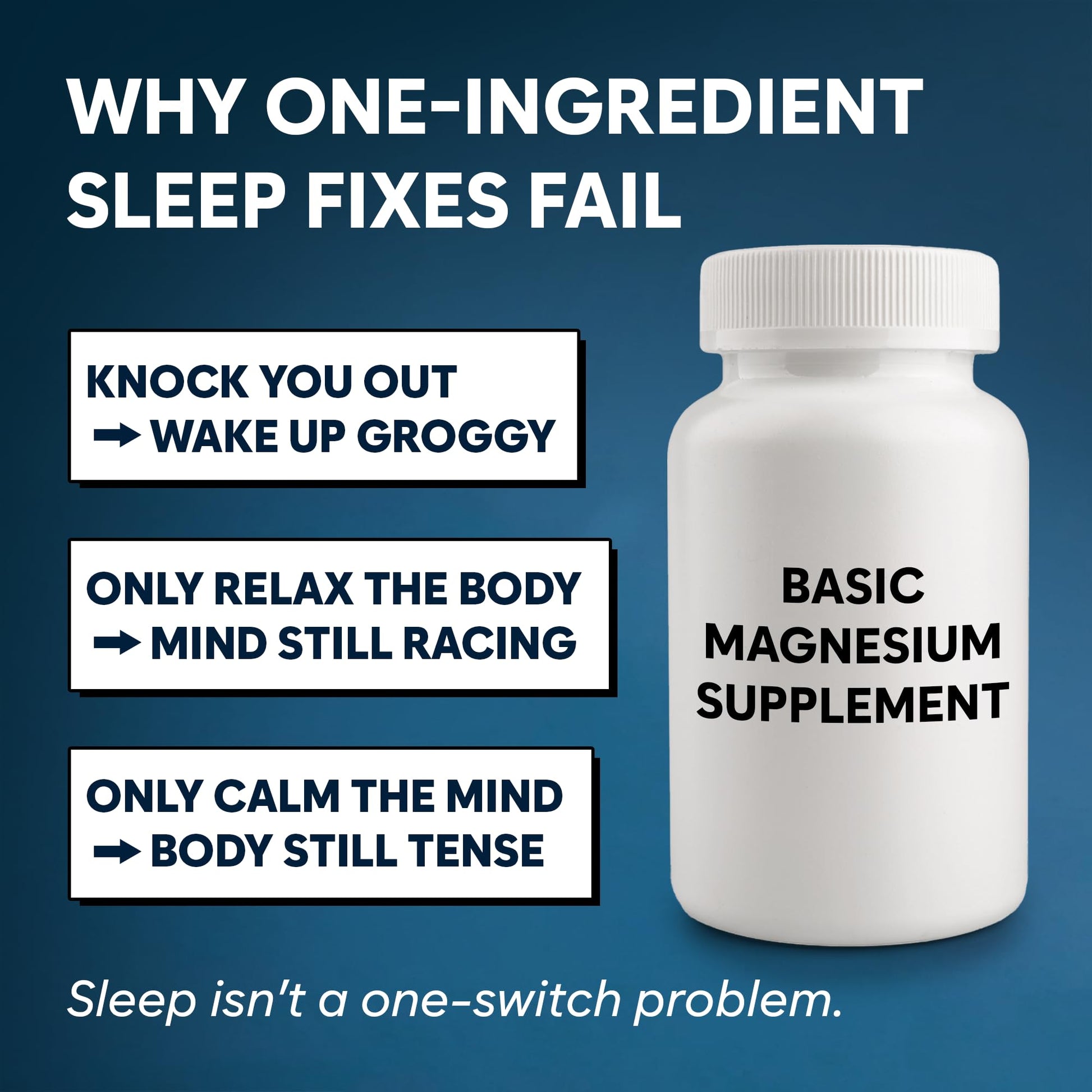 Natural Chelated Magnesium Glycinate Sleep Aid - Melatonin-Free Sleep & Stress Relief with KSM-66 Ashwagandha, GABA, L-Theanine & Chamomile for Muscle Relaxation - Made in USA - 90 Capsules Facime uk supplements