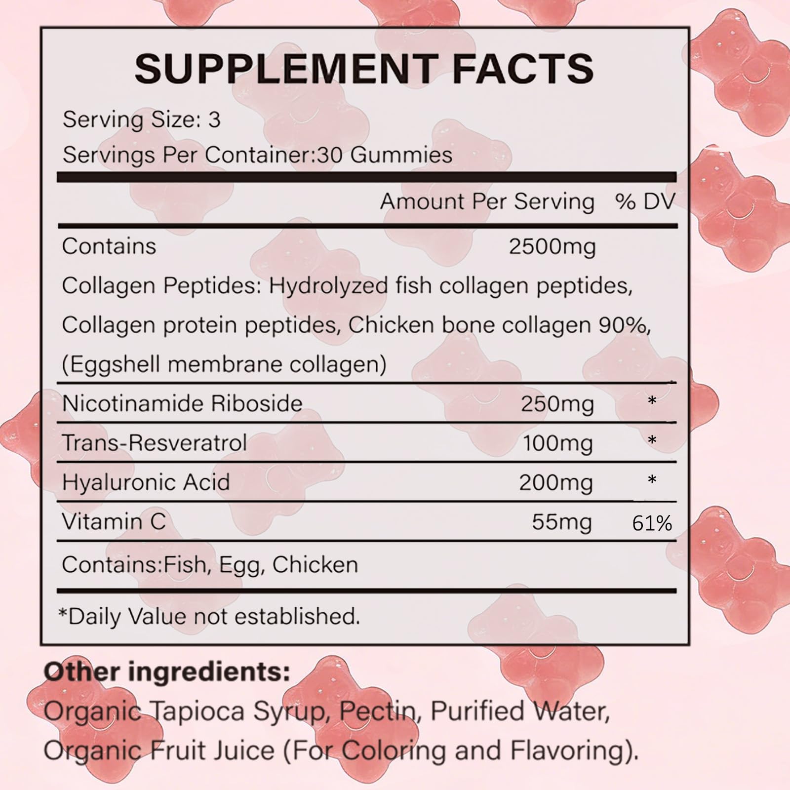 PBZPBZ Glow Collagen Gummies with Hyaluronic Acid & Resveratrol | Gentle Support for Skin, Hair & Nail Care | Non-GMO | 90 Count (1) PBZPBZ uk supplements
