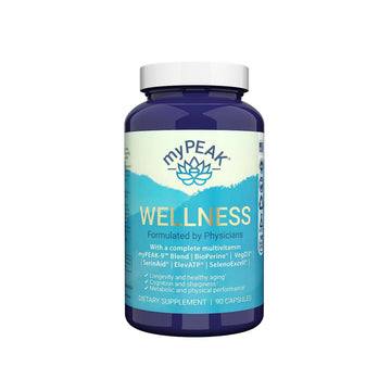 myPEAK Wellness Award-Winning Vegan Multivitamin with ElevATP Ancient Peat Extract, Natural Astaxanthin, Iron, Resveratrol and Alpha GPC myPEAK uk supplements
