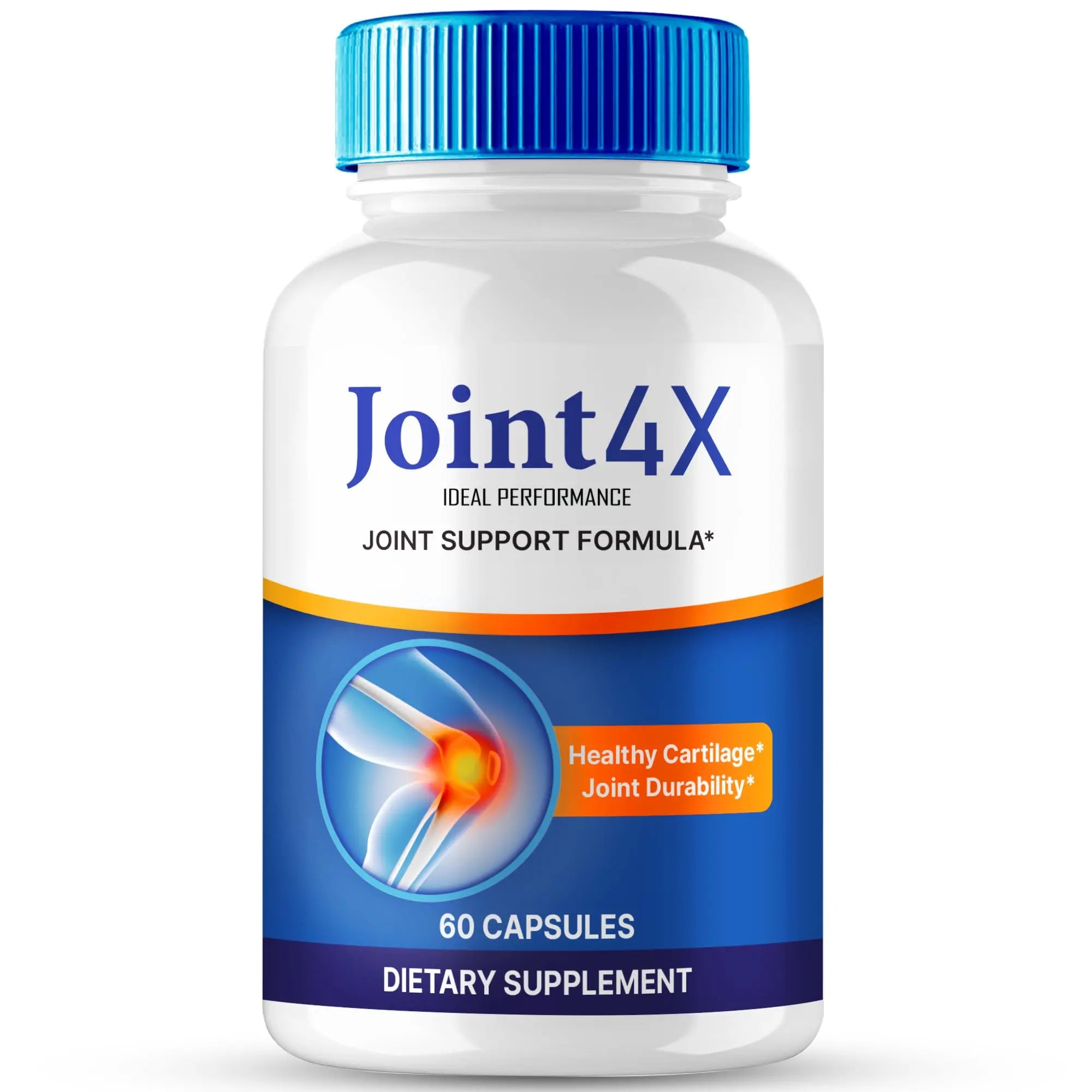 Joint4X Joint Support Capsules, Official Joint-4X Supplement Pills, All-Natural Formula to Fortify Bones and Bolster Flexibility - Maximum Strength, Joint 4X Pills Reviews (60 Capsules) IDEAL PERFORMANCE uk supplements