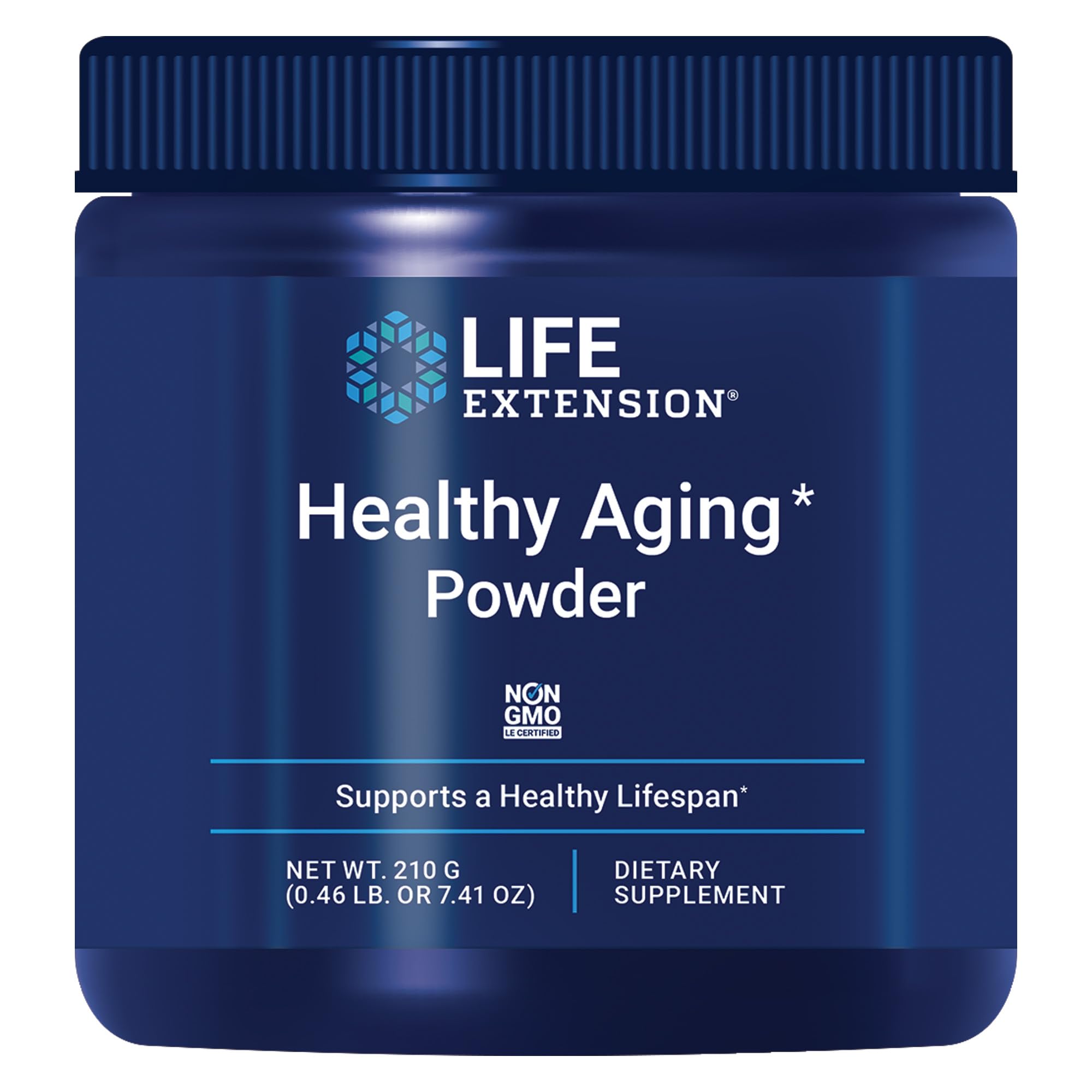 Life Extension Healthy Aging Powder, Healthy Aging Supplement, Heart Health, Brain Health, Exercise Performance, Taurine, Lithium, spermidine, Powder Blend, Non-GMO, Vegetarian, 30 Servings Life Extension uk supplements