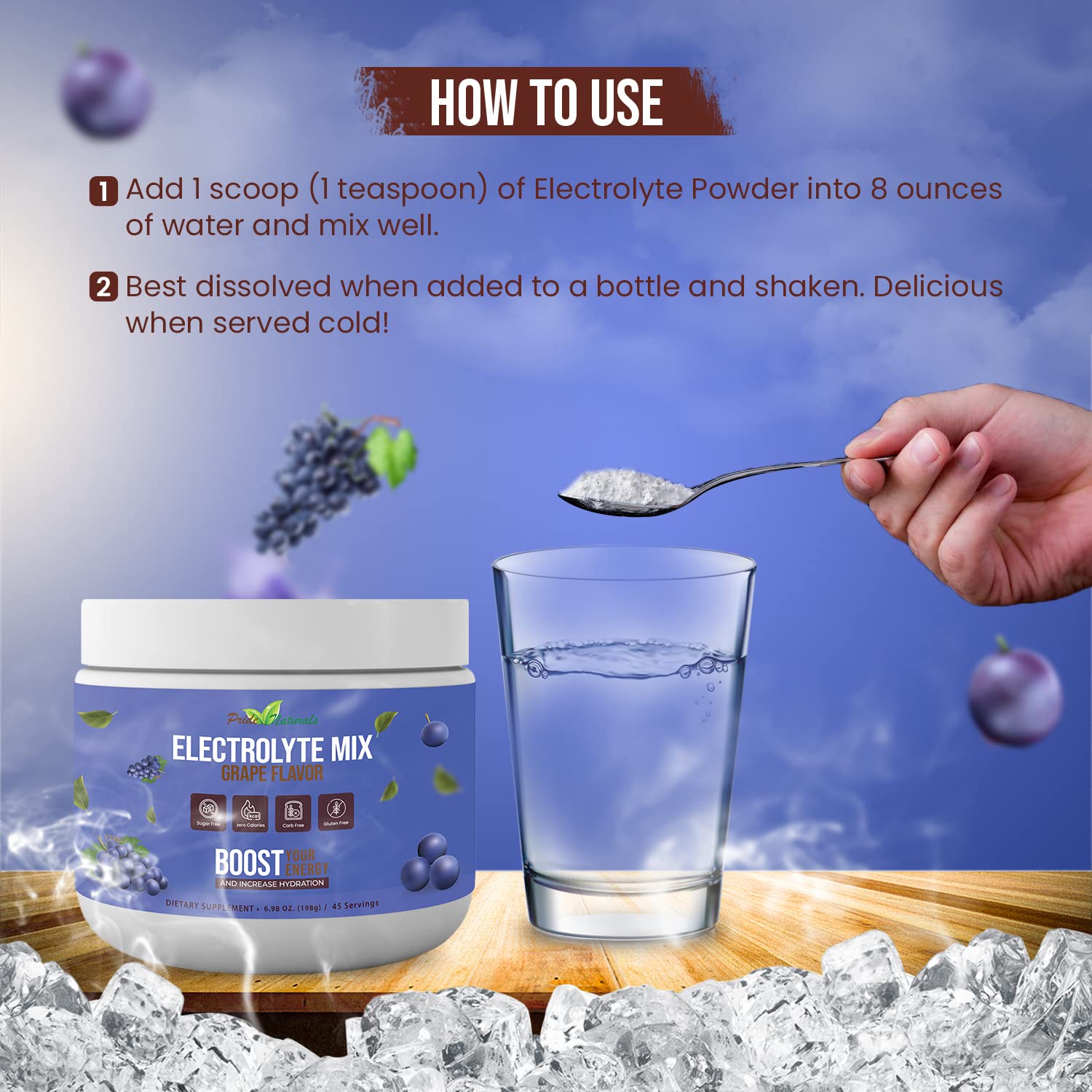 Electrolyte Powder - Refreshing Workout Recovery Electrolytes, Sugar Free, Gluten Free Pride Naturals, Inc uk supplements