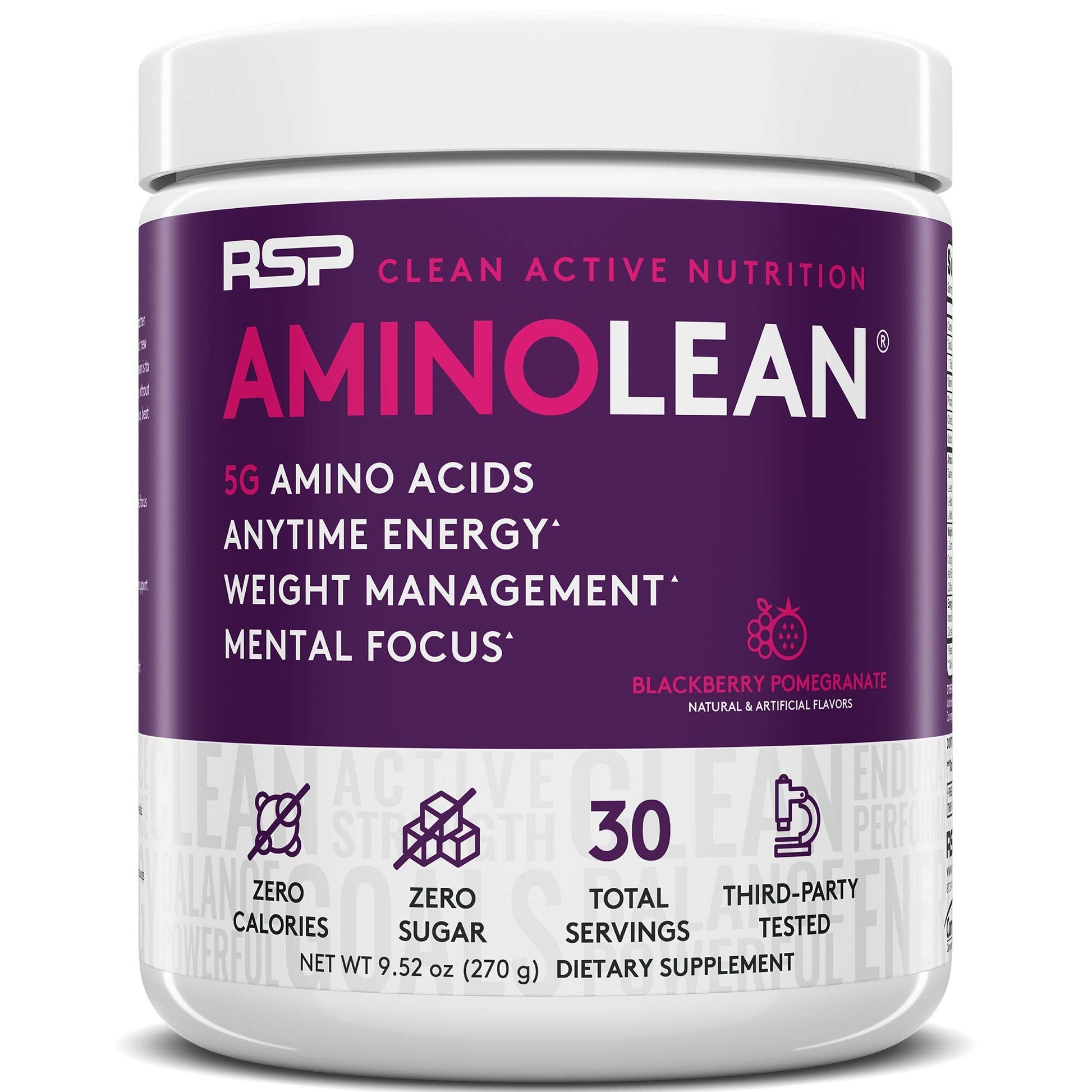 RSP NUTRITION AminoLean Pre Workout Energy (BlackBerry Pomegranate 30 Servings) RSP NUTRITION uk supplements