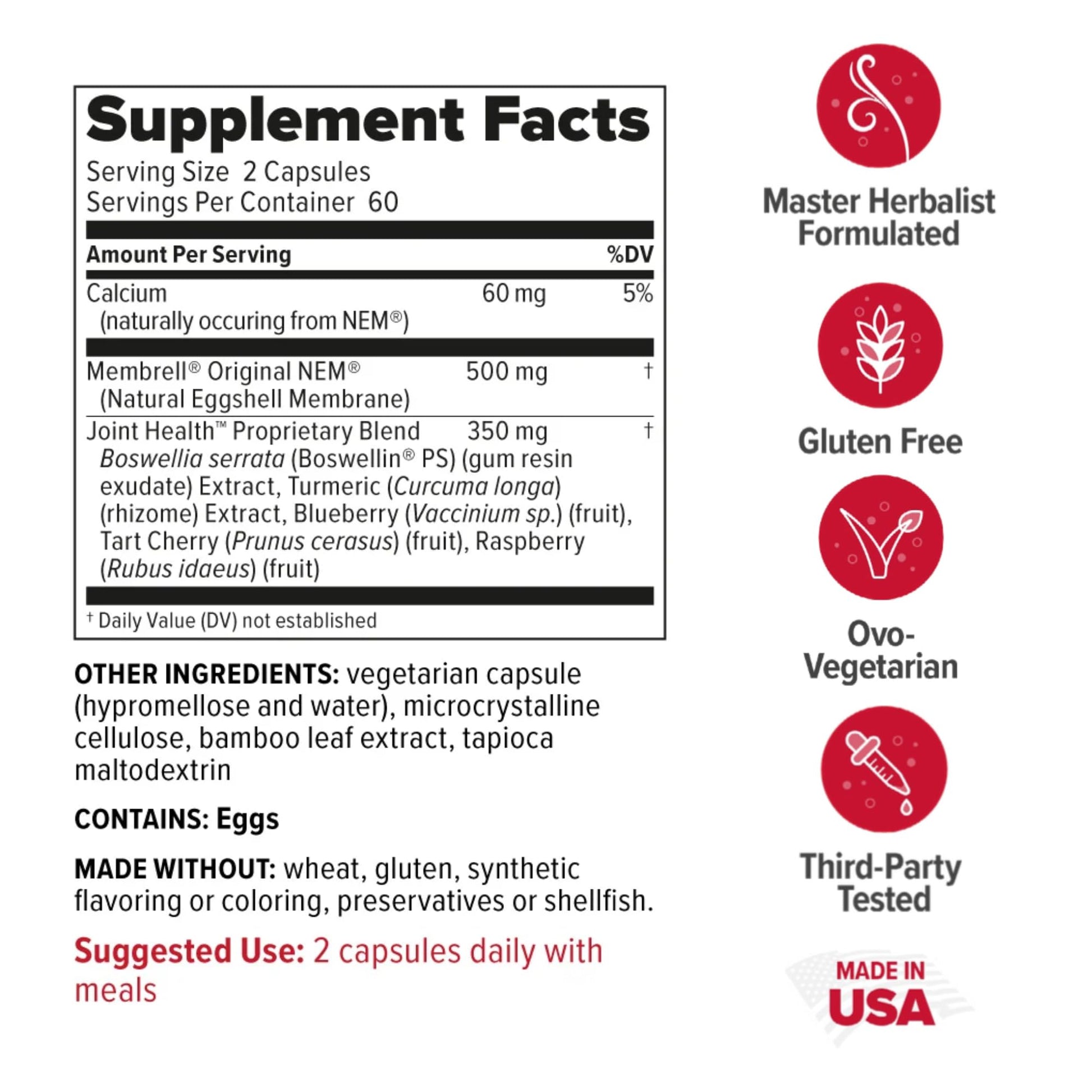 Redd Remedies, Joint Health Advanced, Helps Strengthen Connective Tissue and Cartilage, Fast-Acting Comfort with Boswellia Serrata and Turmeric, 120 Vegetarian Capsules Redd Remedies uk supplements