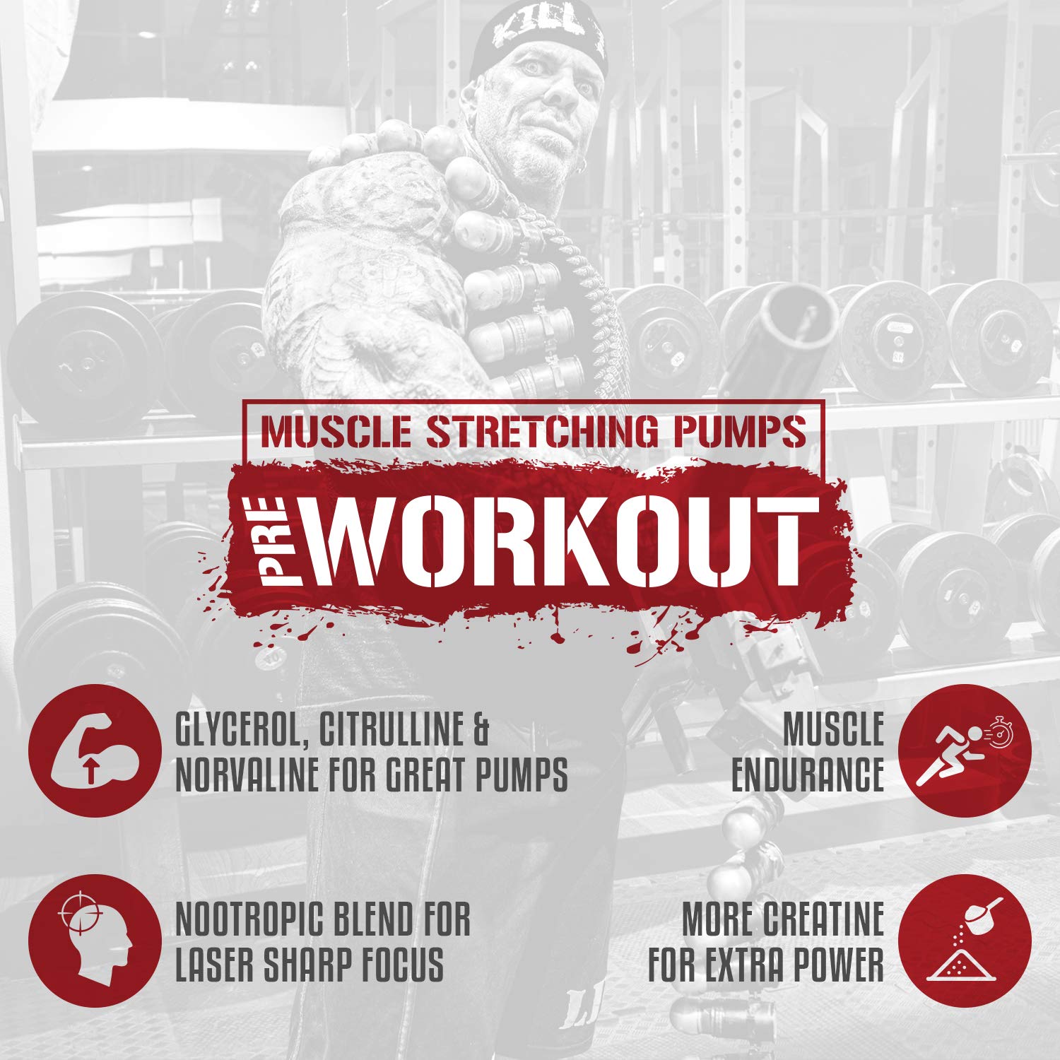5% Nutrition Rich Piana Kill It Reloaded High Stim Pre-Workout | Ultra Energy, Focus 5% Nutrition uk supplements