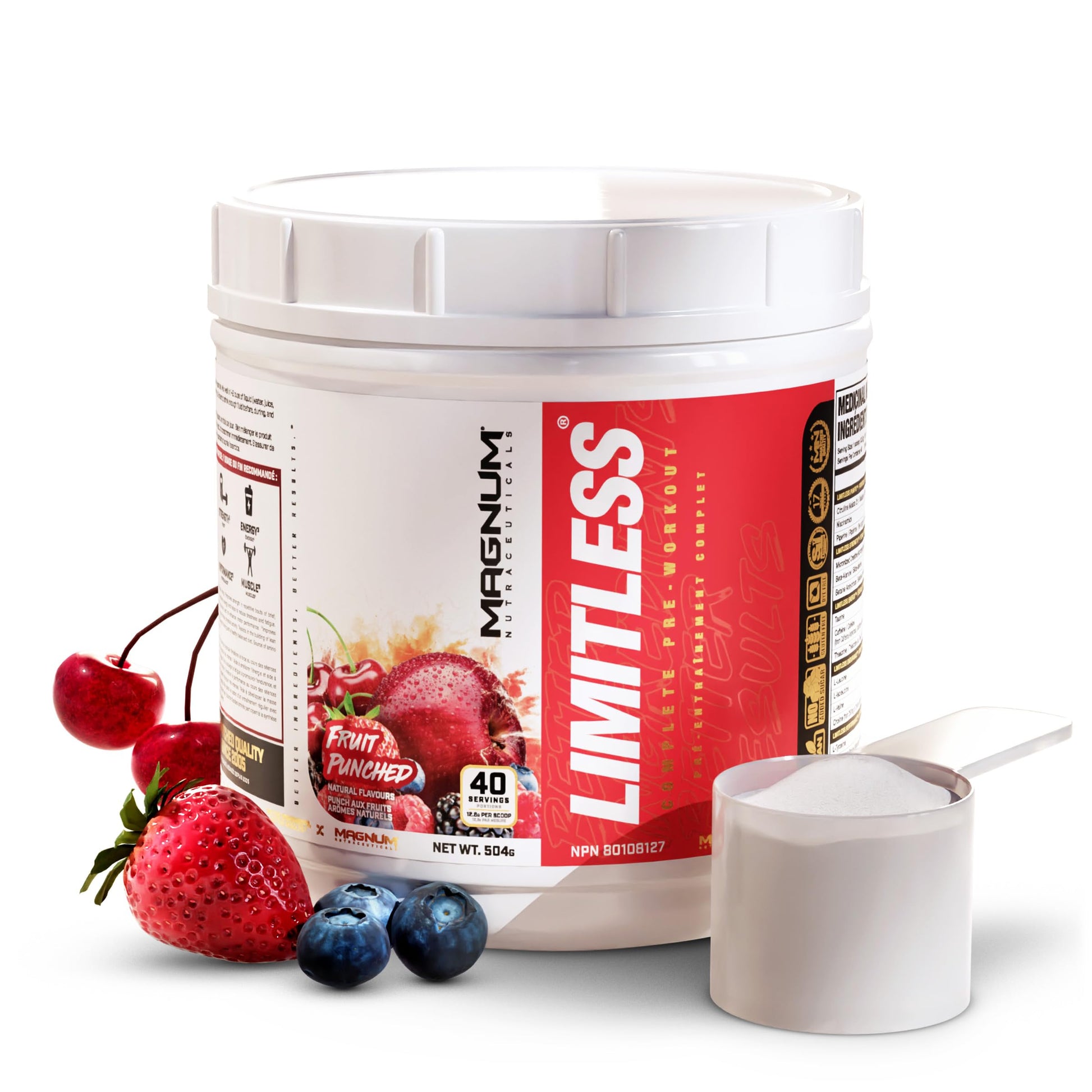 LIMITLESS Magnum 504g - Muscle Workout Powder, Sport Pre Workout for Men and Women LIMITLESS uk supplements