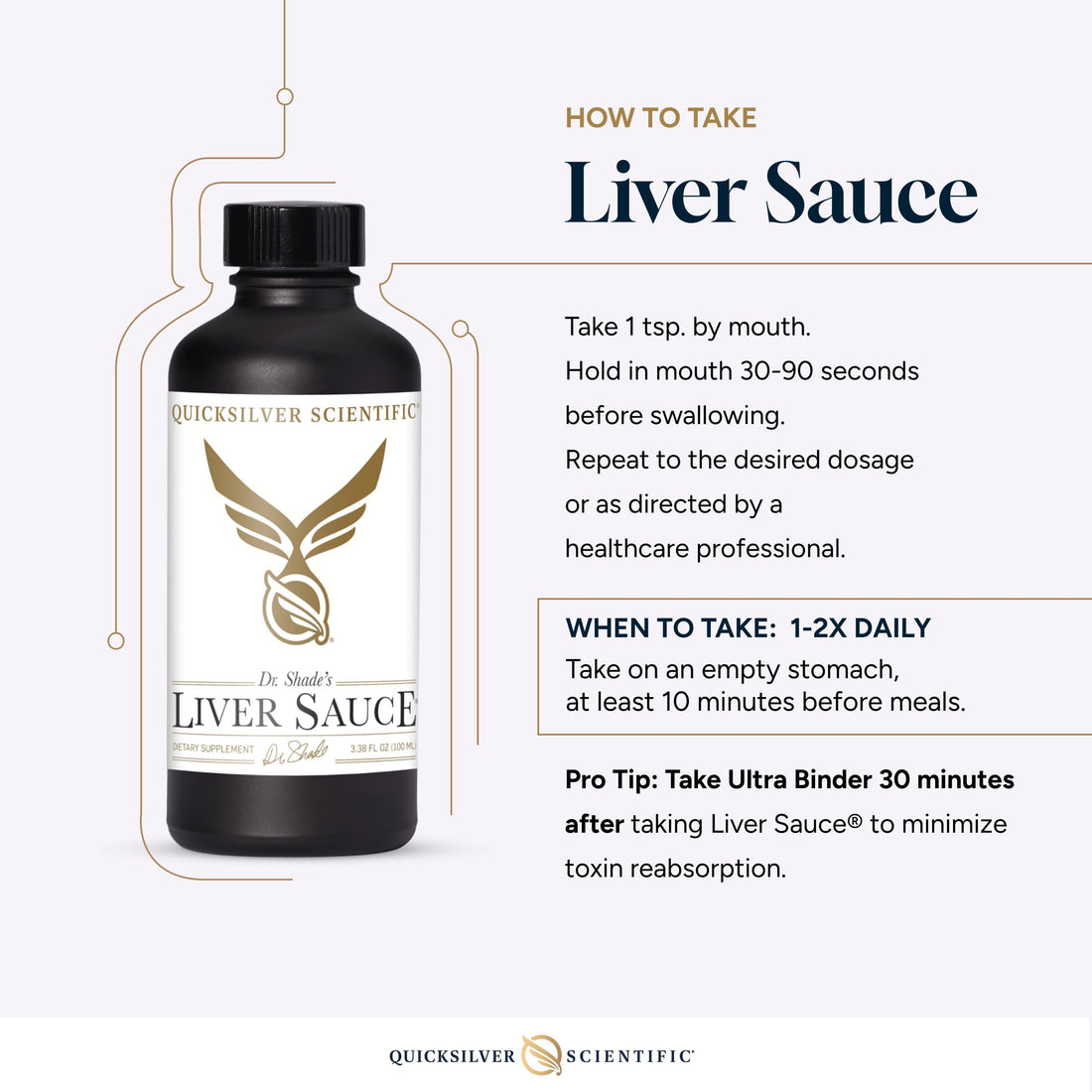 Quicksilver Scientific Liver Sauce - Liposomal Liver Detox with DIM, Quercetin, Lipoic Acid, Milk Thistle and Dandelion Root Supplement - Supports Bile & Toxin Momentum (100 ml / 3.38 oz) Quicksilver Scientific uk supplements