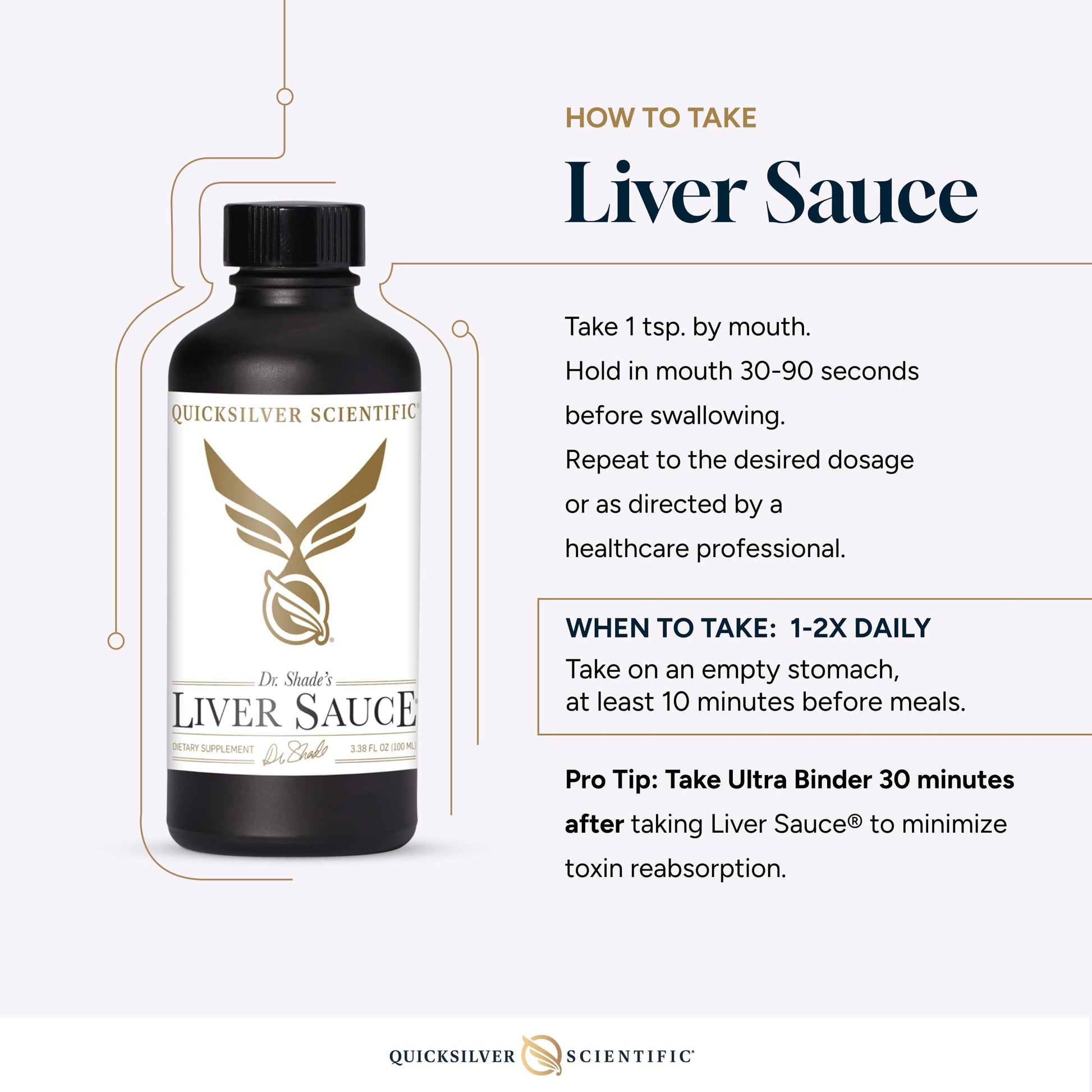 Quicksilver Scientific Liver Sauce - Liposomal Liver Detox with DIM, Quercetin, Lipoic Acid, Milk Thistle and Dandelion Root Supplement - Supports Bile & Toxin Momentum (100 ml / 3.38 oz) Quicksilver Scientific uk supplements