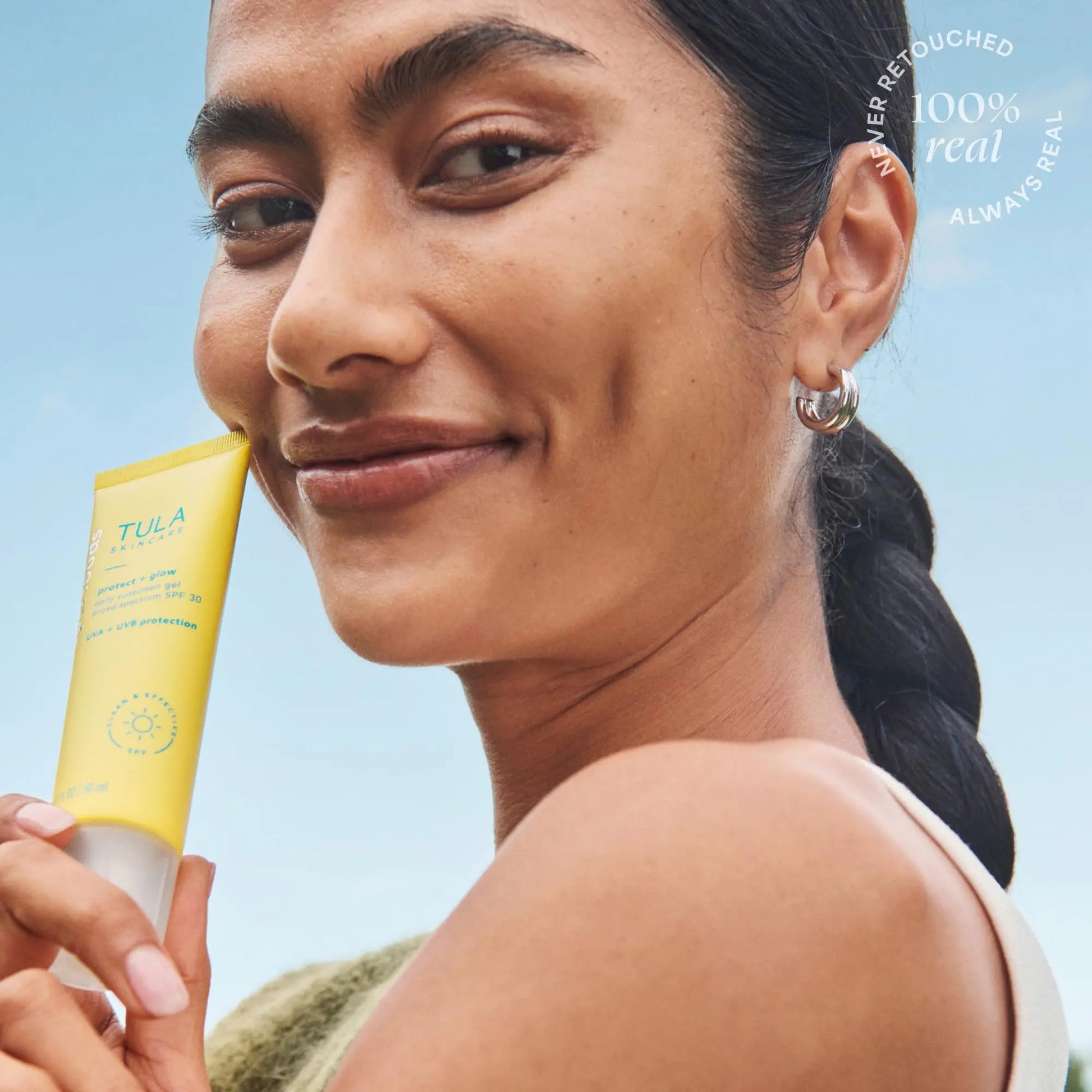 TULA Skin Care Protect + Glow Daily Sunscreen - Gel, Broad Spectrum SPF 30, Skincare-First, Non-Greasy, Non-Comedogenic and Reef-Safe with Pollution and Blue Light Protection, Regular, 1.7 fl oz. TULA uk supplements