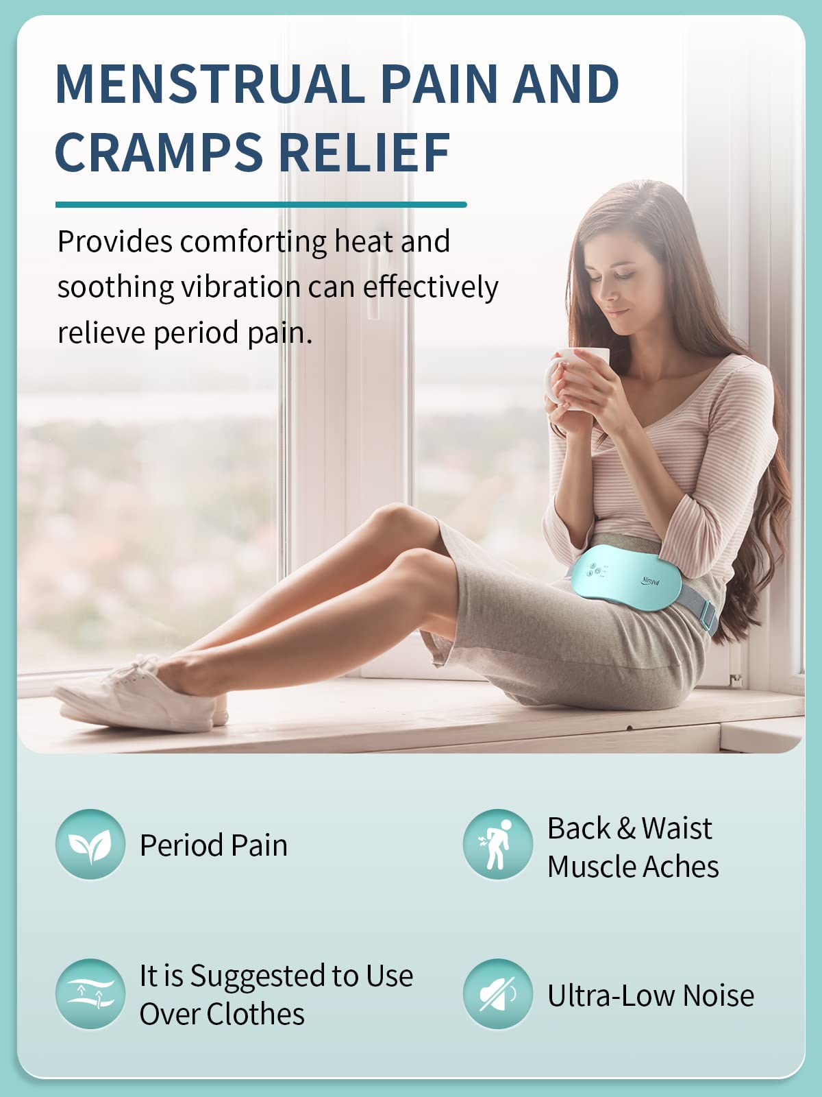 Slimpal Period Heating Pad for Cramps, FSA HSA Eligible Approved, Portable Heat Pad Slimpal uk supplements
