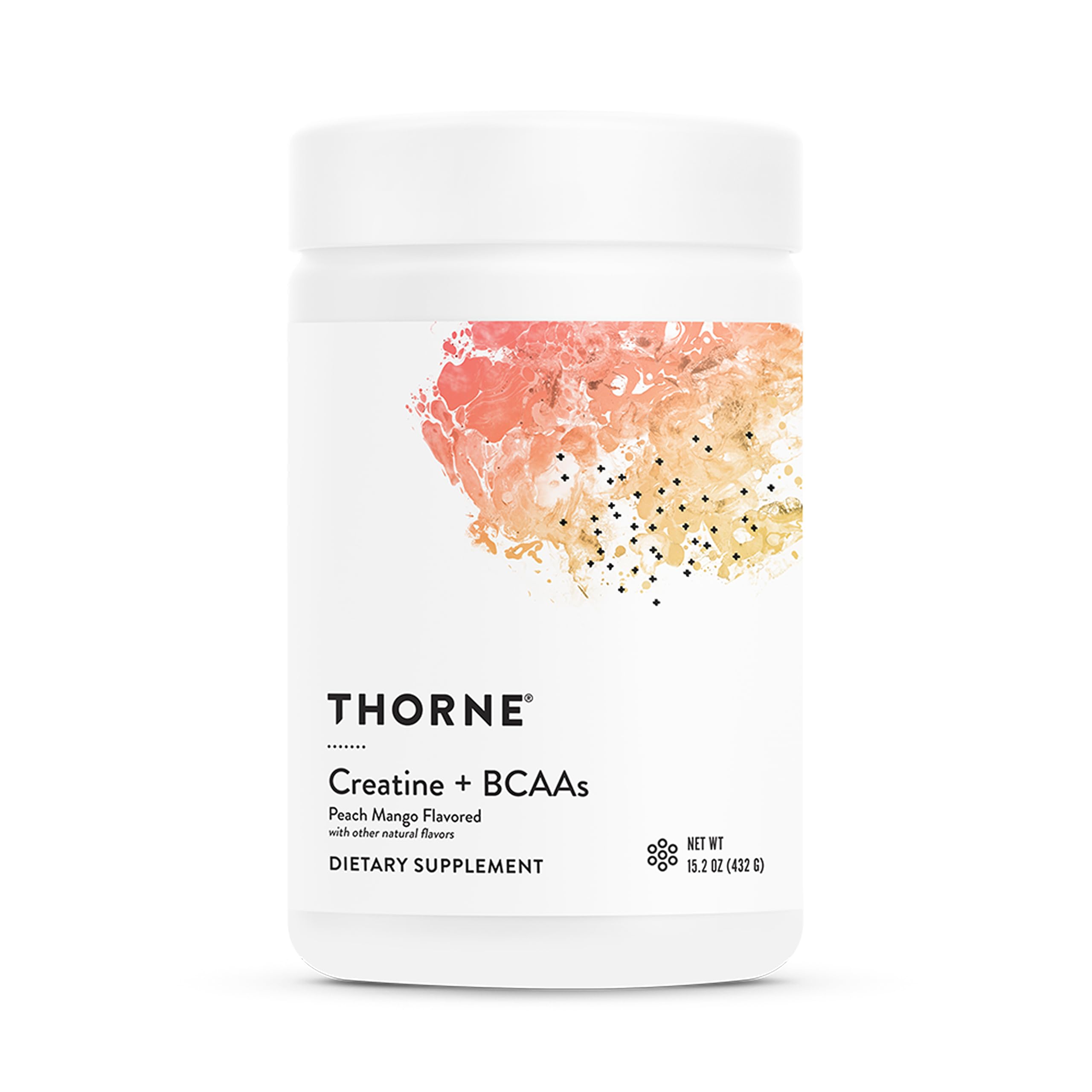 THORNE - Creatine + BCAAs - Micronized Creatine Monohydrate + BCAA Powder - Support for Muscles, Exercise Endurance & Recovery* - for Women & Men - Peach Mango - NSF Certified for Sport - 30 Servings THORNE uk supplements